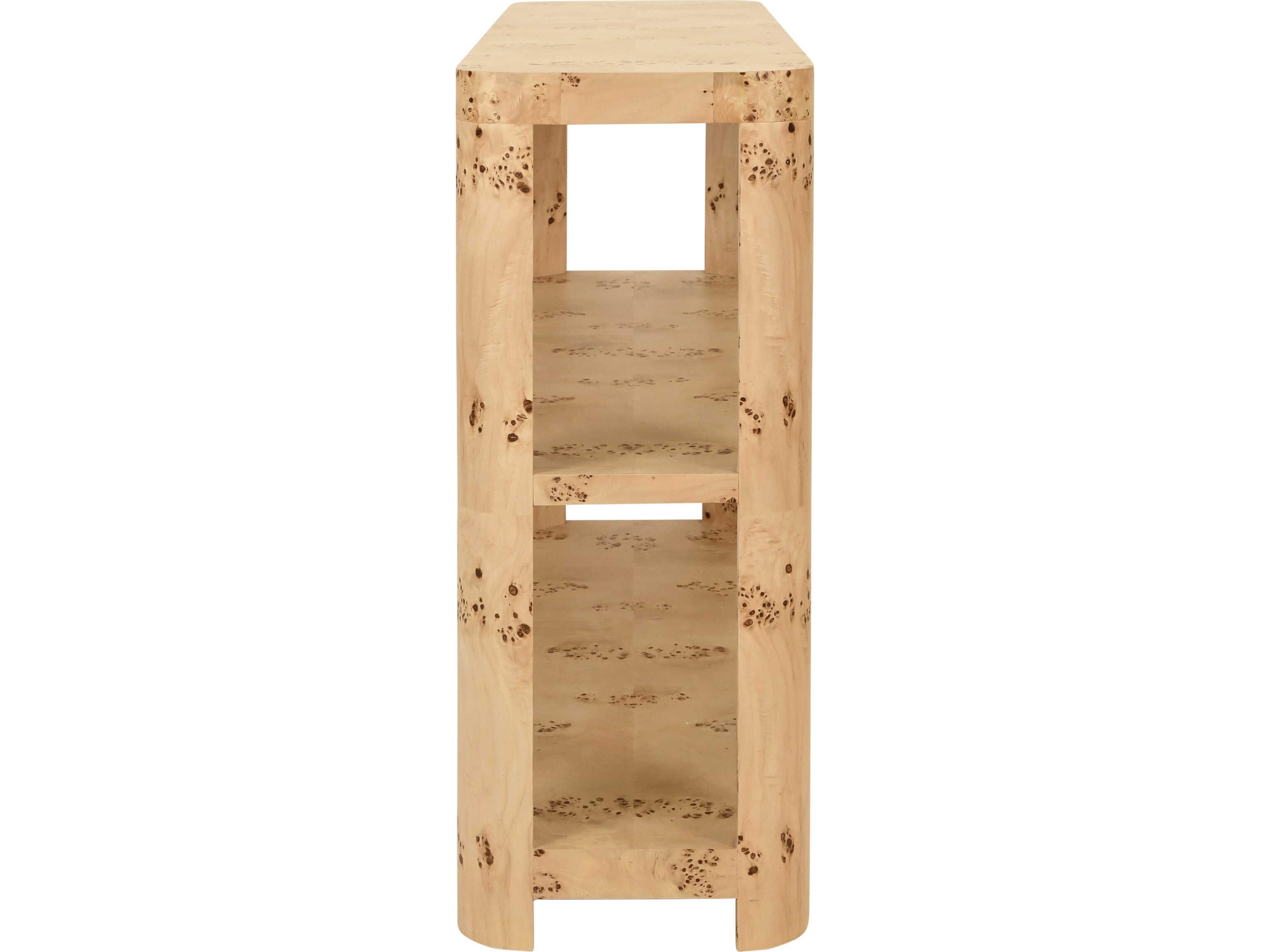 Worlds Away Emery Rectangular Wood Brown Console Table