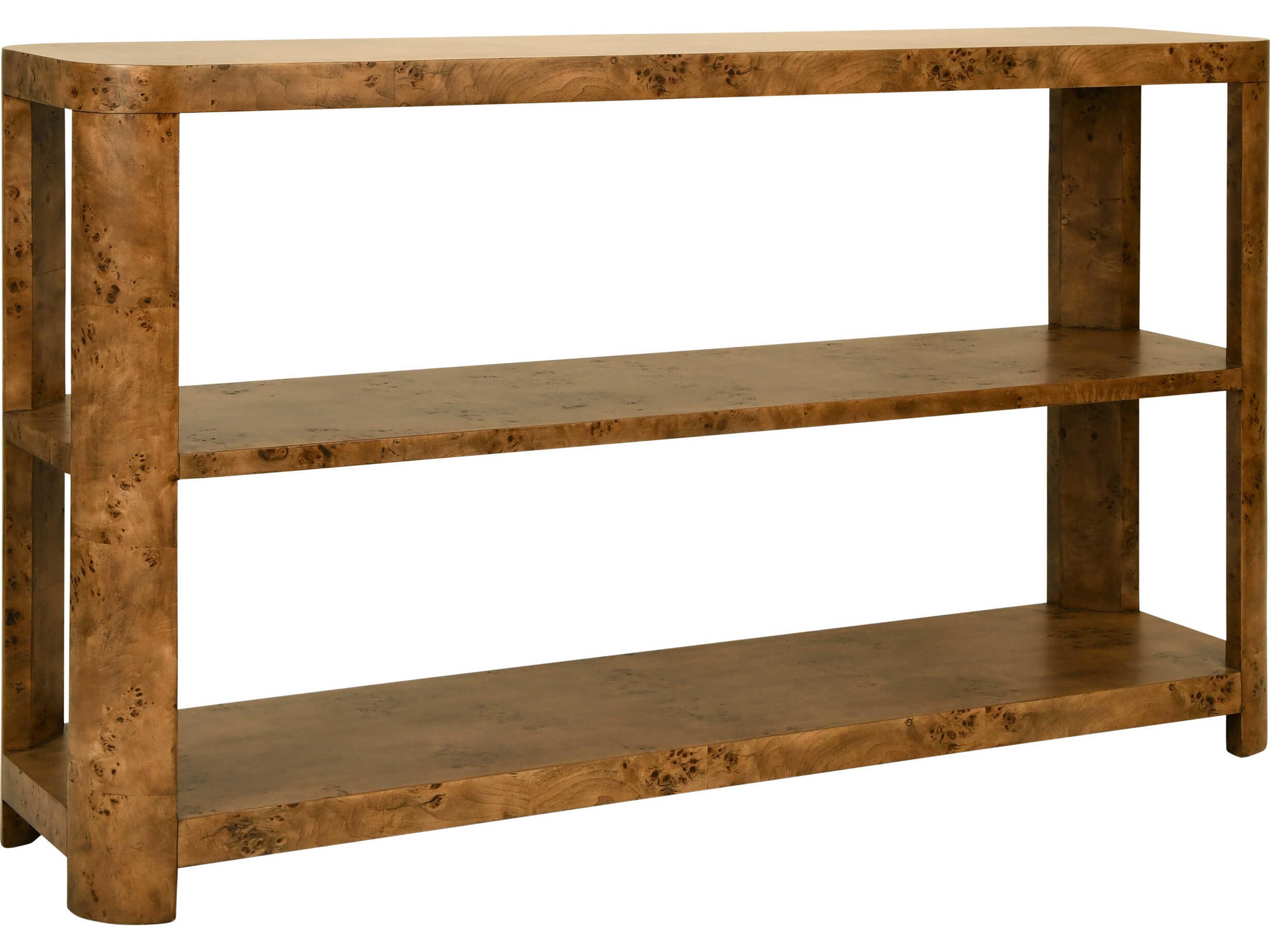 Emery Rectangular Wood Brown Console Table