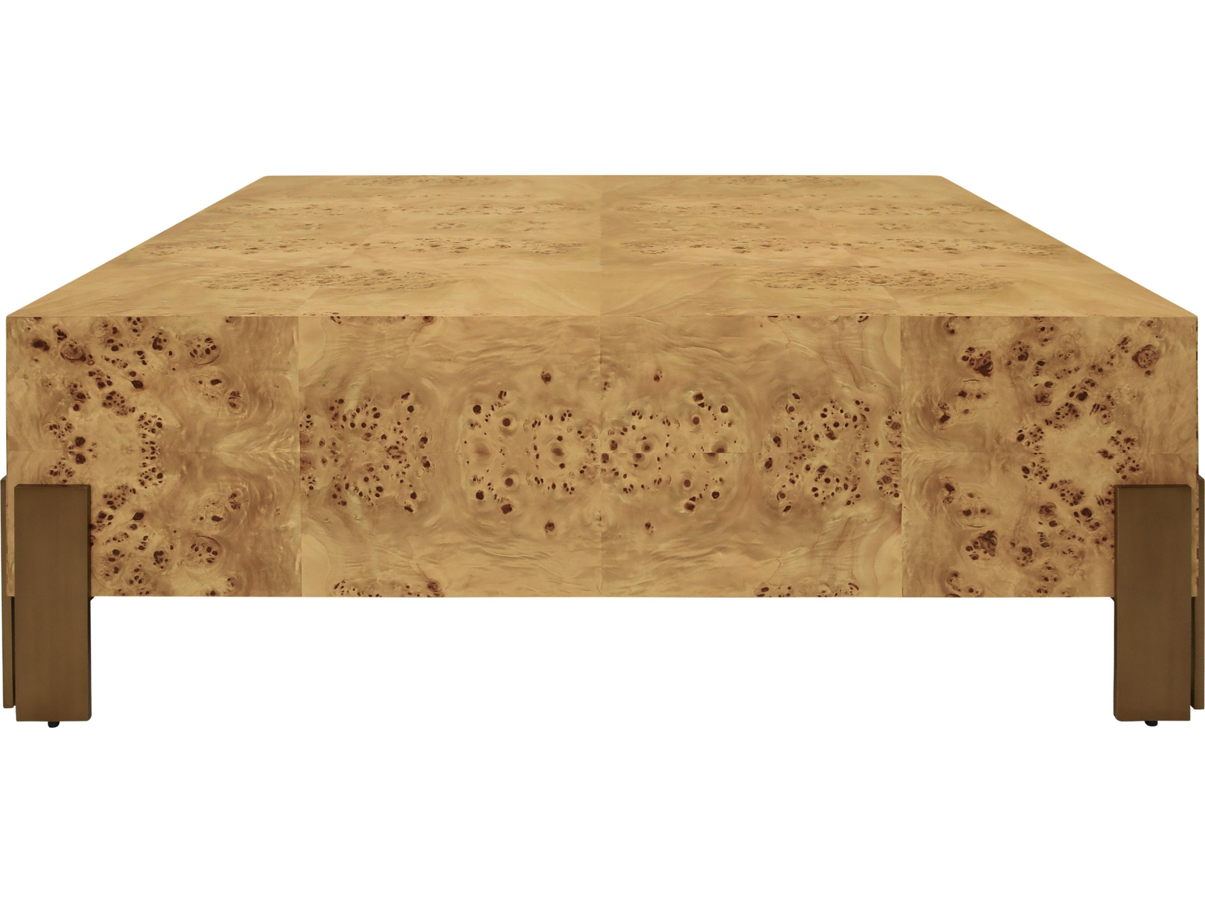 Worlds Away Square Wood Coffee Table