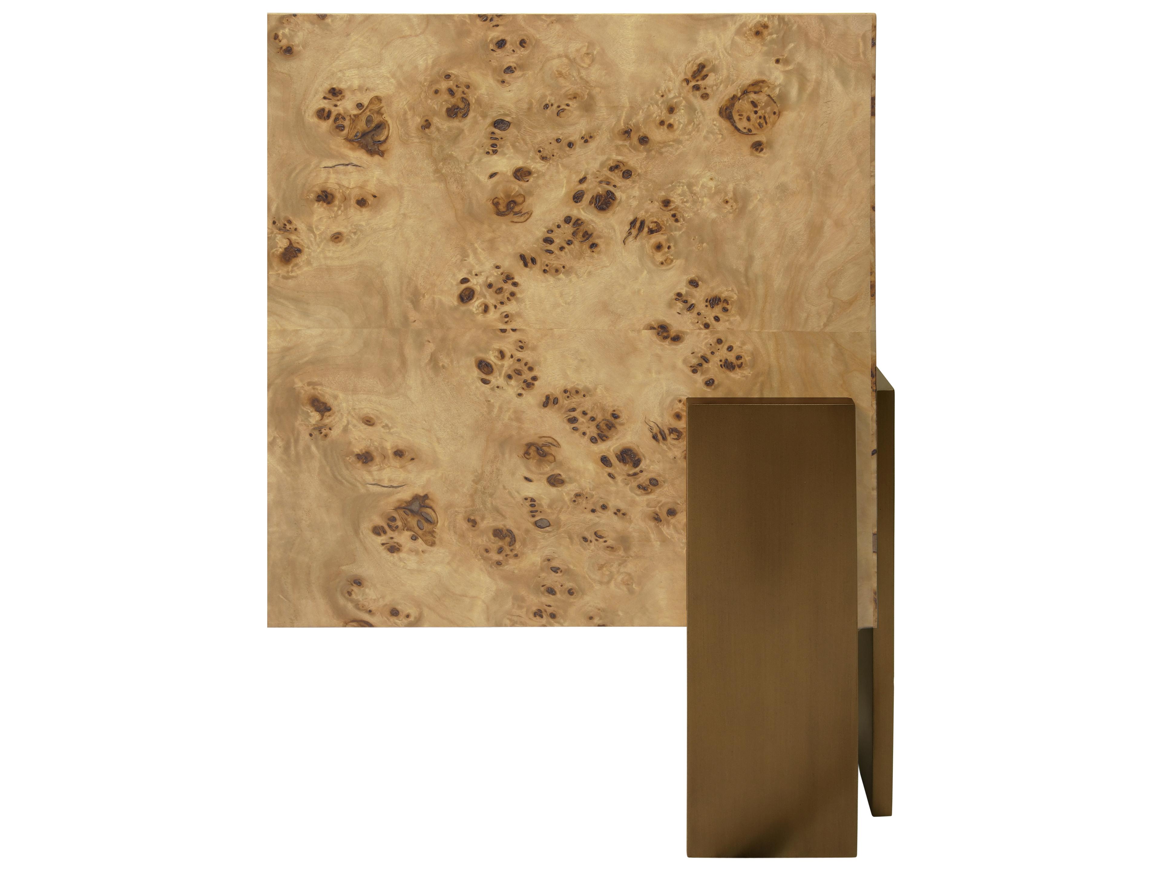 Worlds Away Square Wood Coffee Table