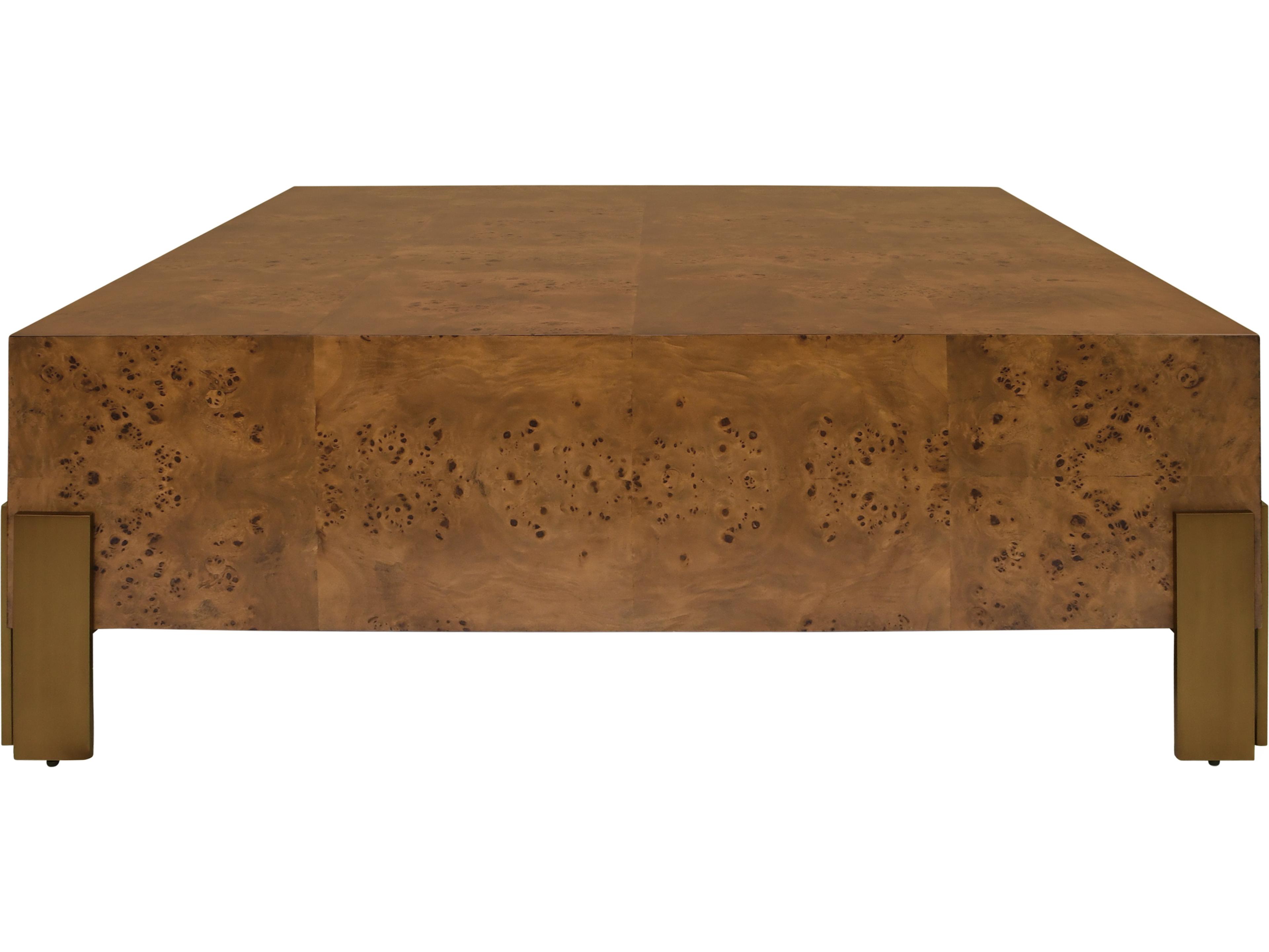 Worlds Away Square Wood Coffee Table