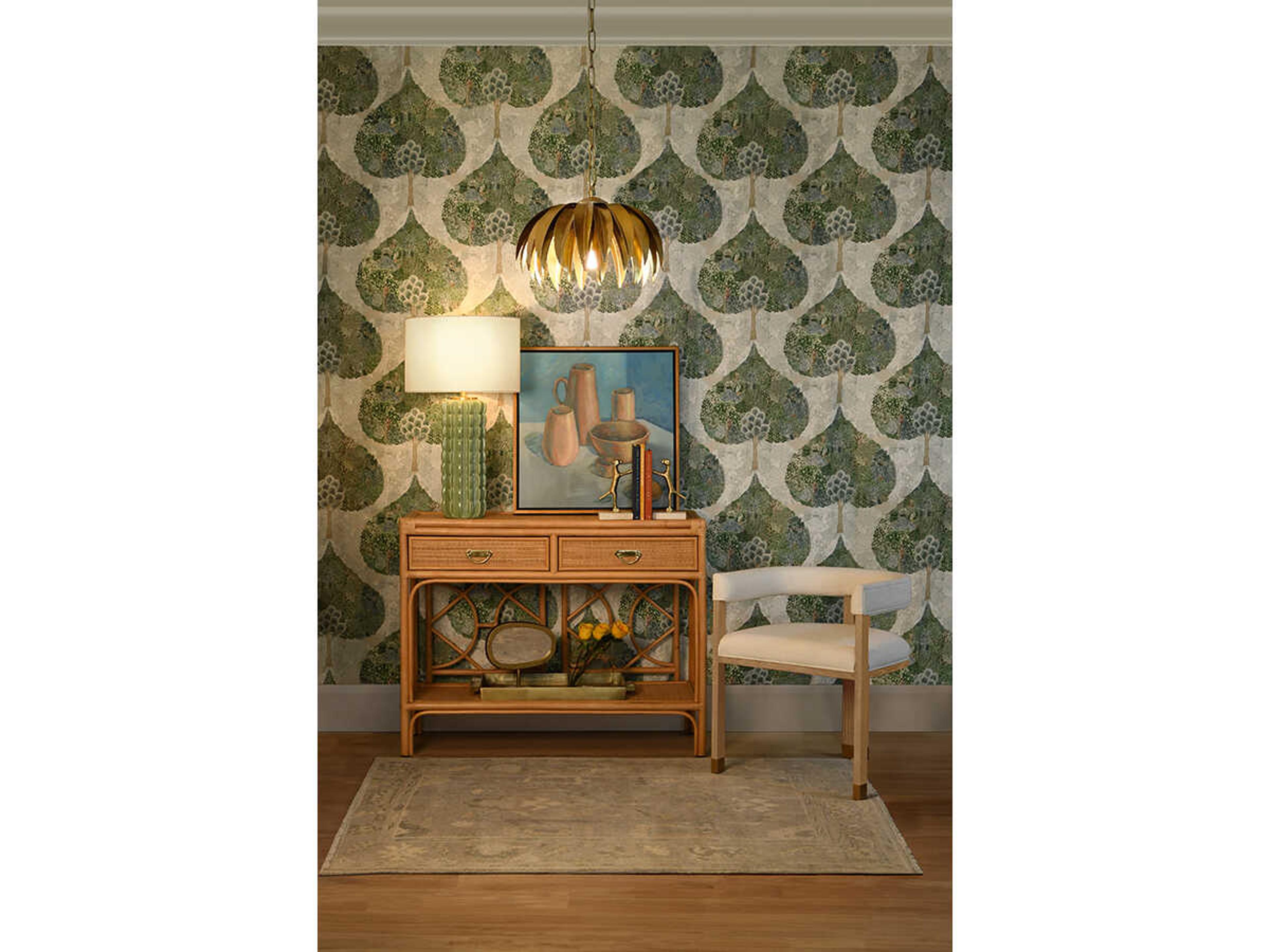 Worlds Away Fifi Brass Globe Pendant