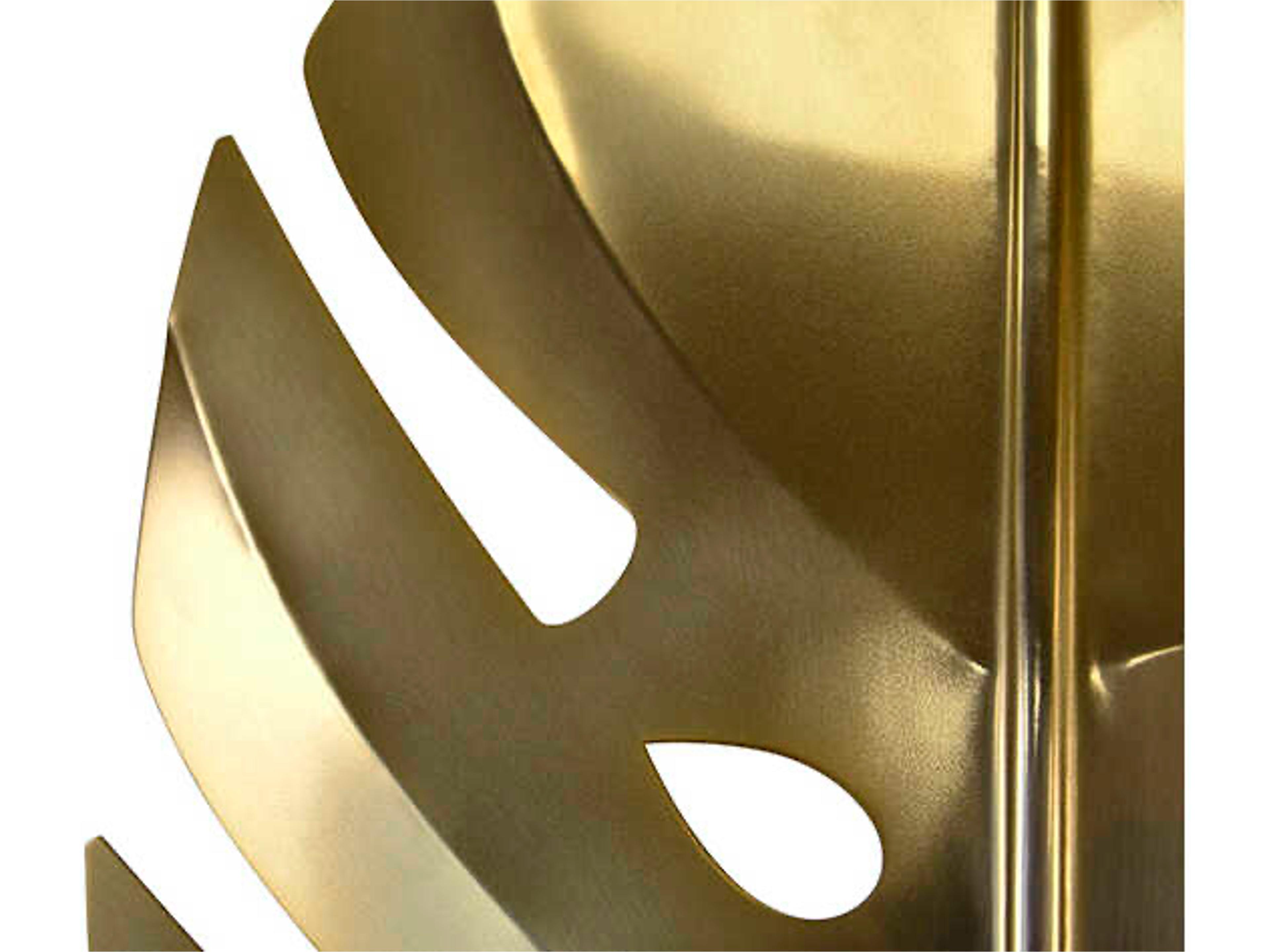 Worlds Away Frond Brass Sculpture