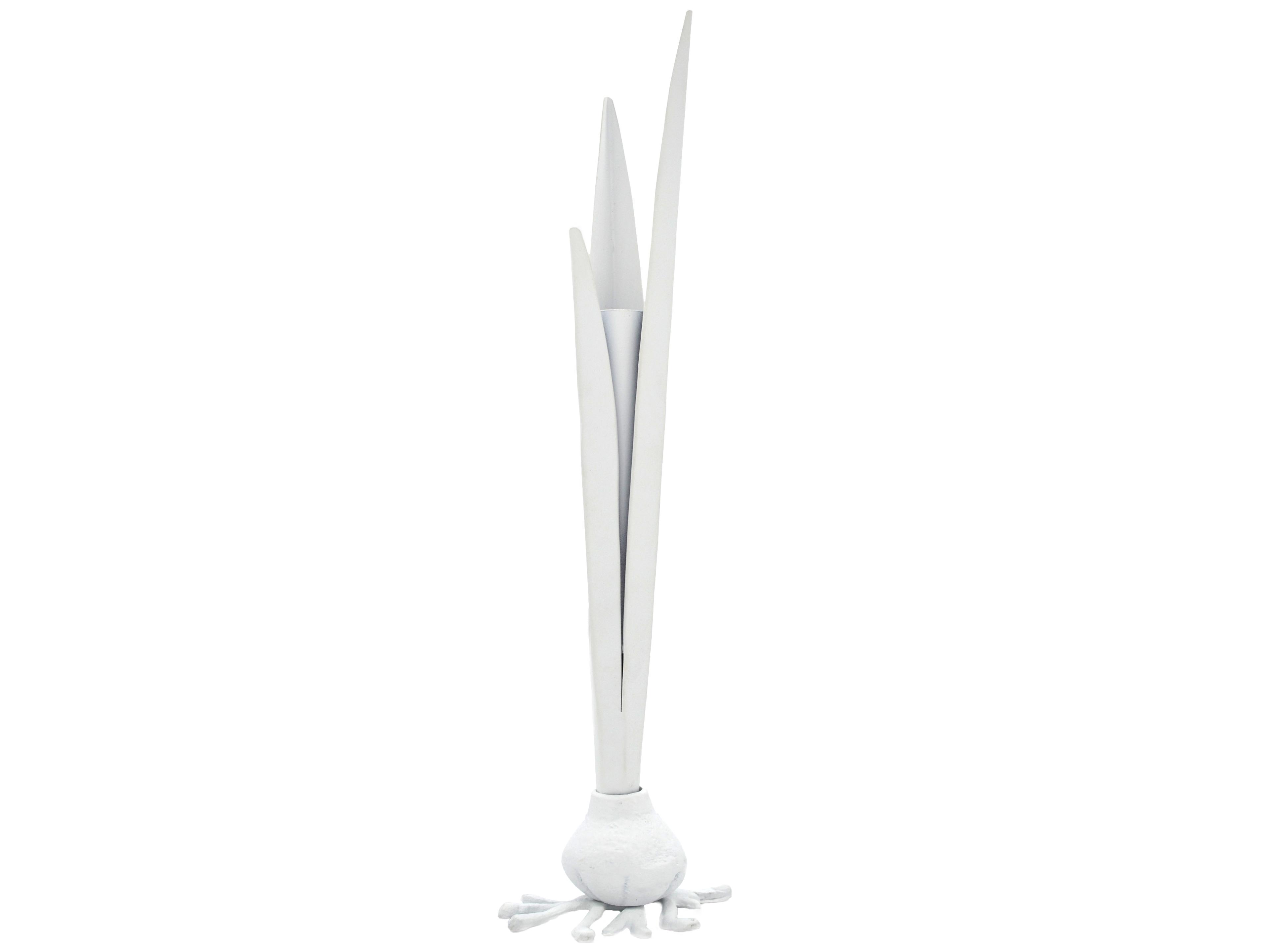 White Garlic Bud Vase