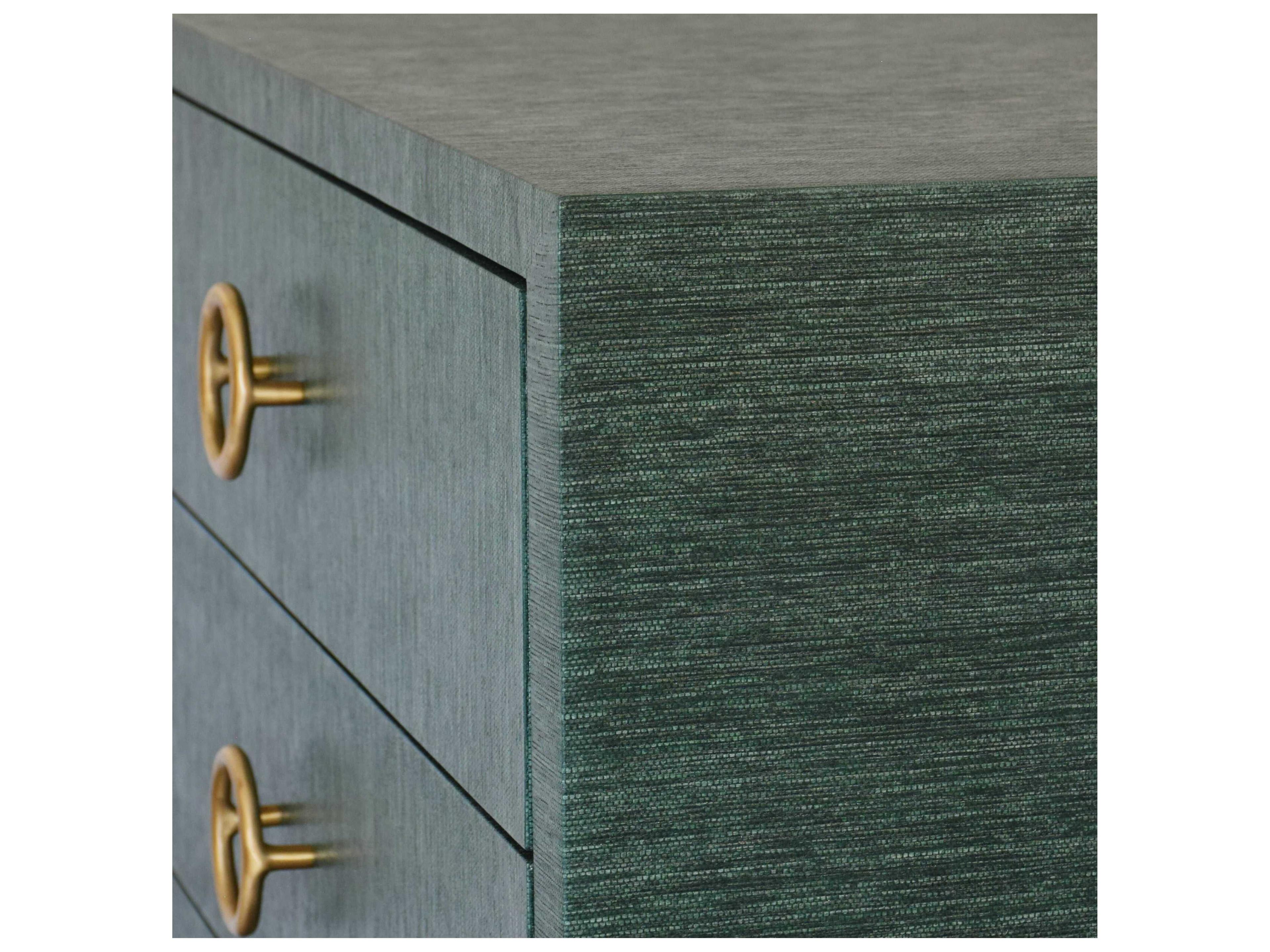 Worlds Away 3-Drawers Green Hardwood Dresser