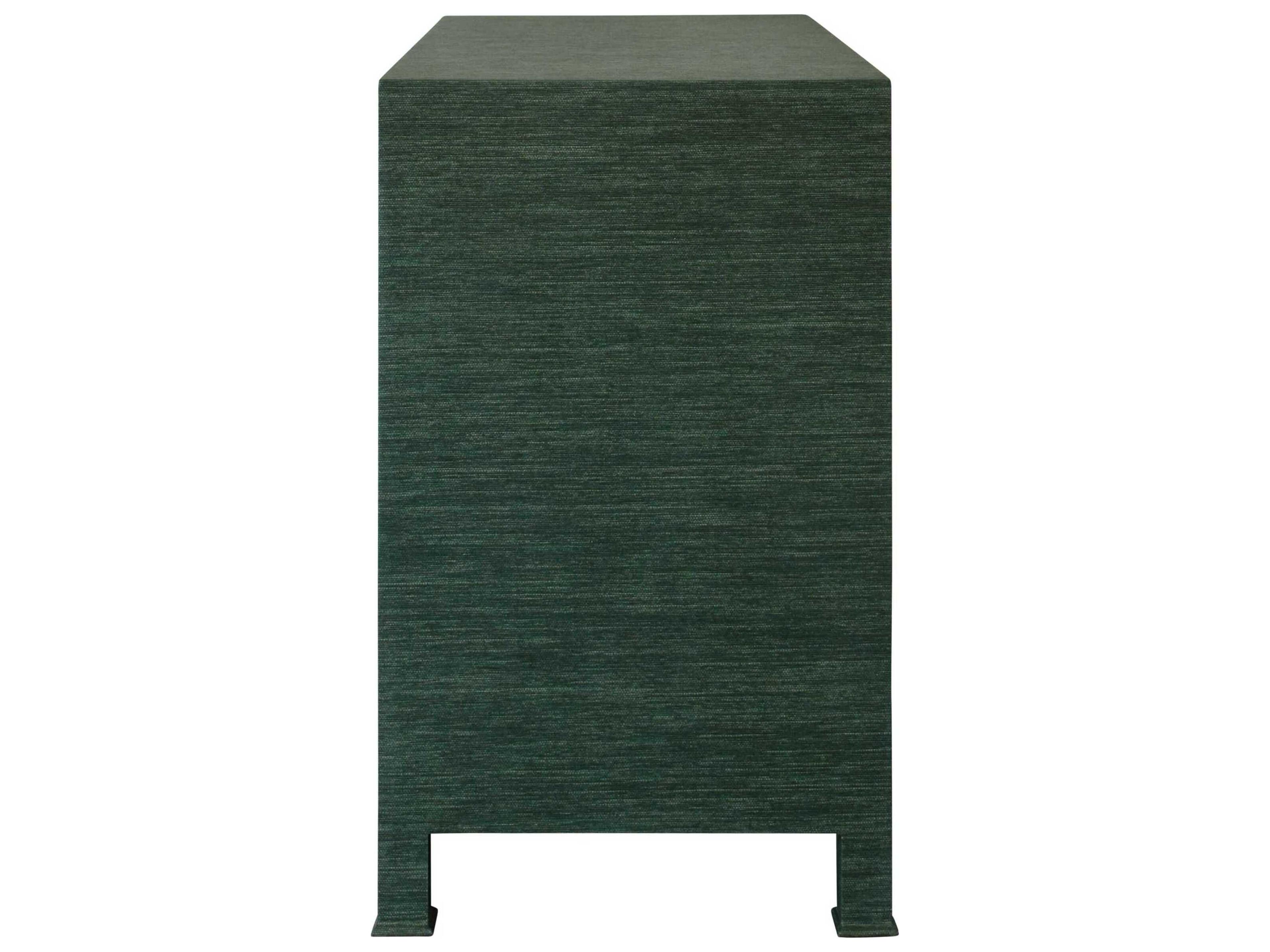 Worlds Away 3-Drawers Green Hardwood Dresser