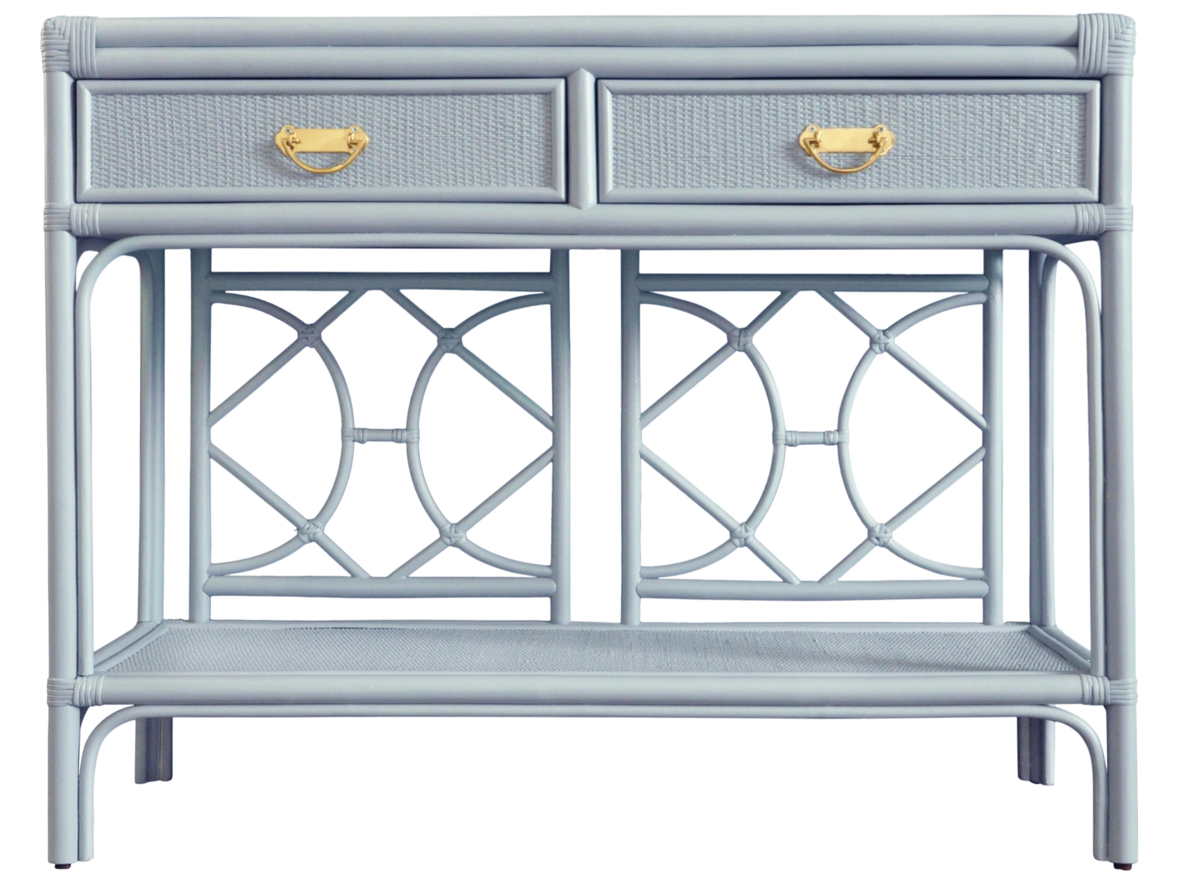 Worlds Away Rectangular Wood Console Table