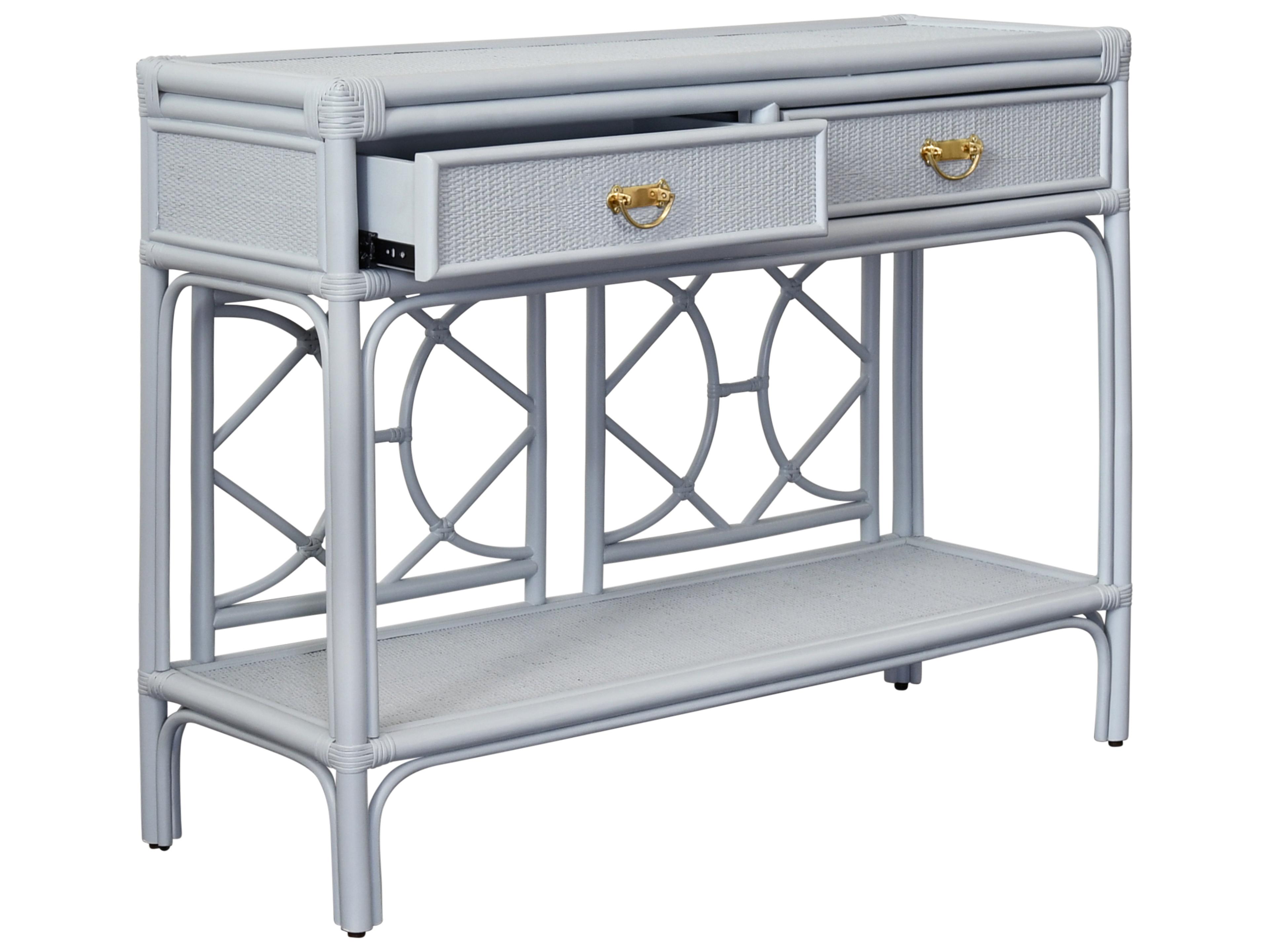 Worlds Away Rectangular Wood Console Table