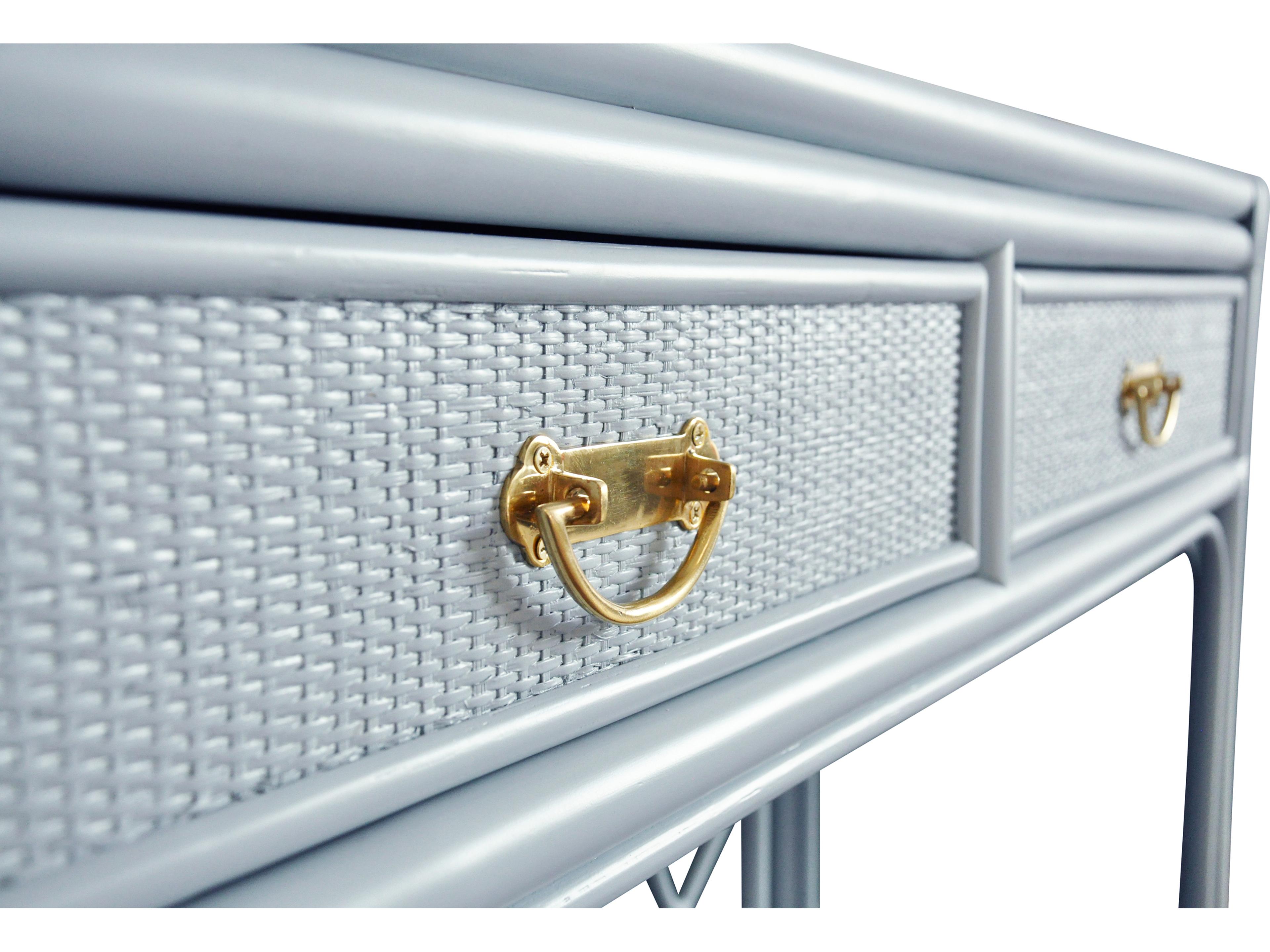 Worlds Away Rectangular Wood Console Table