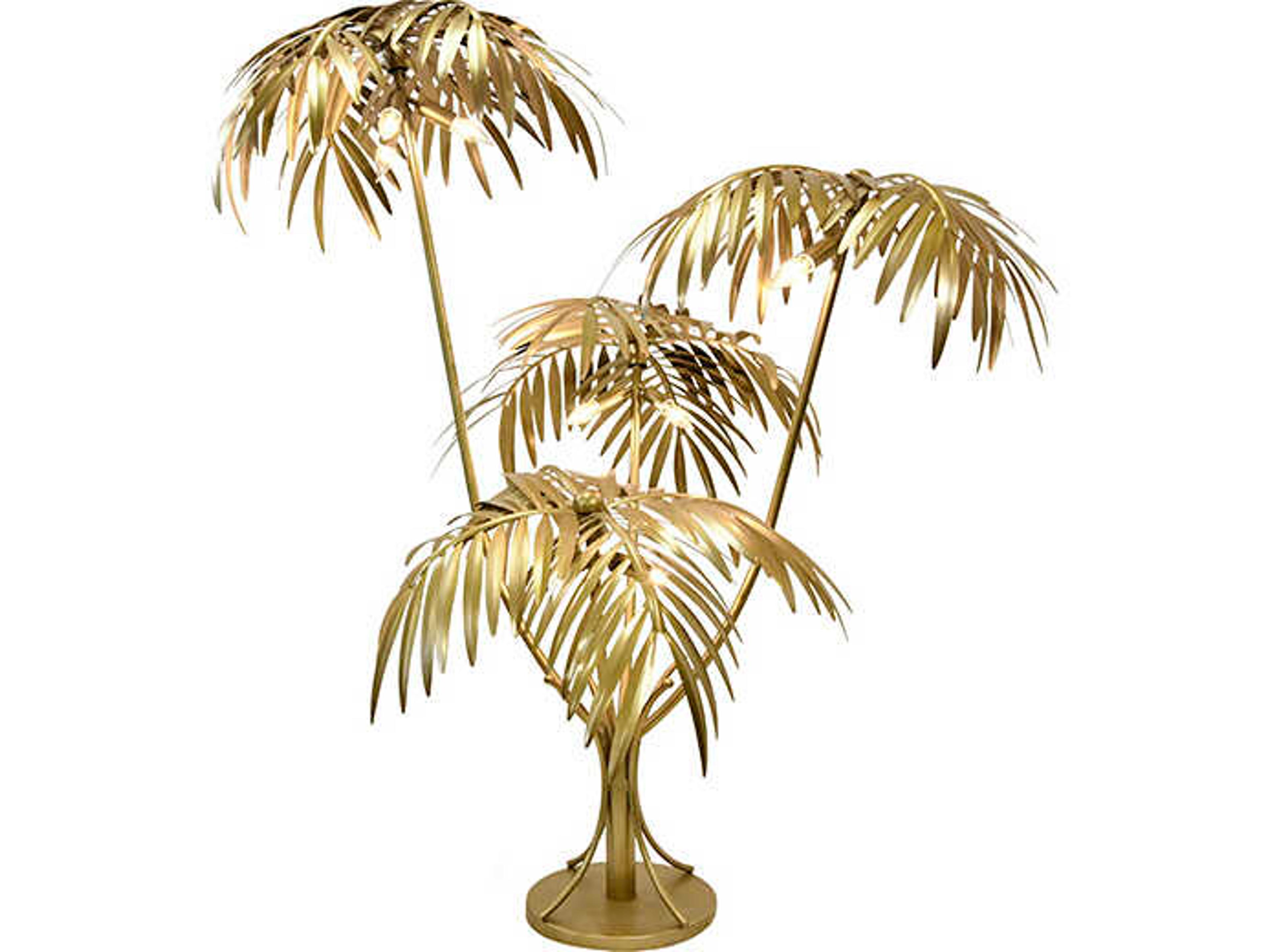 Worlds Away Gilda Brass Floor Lamp