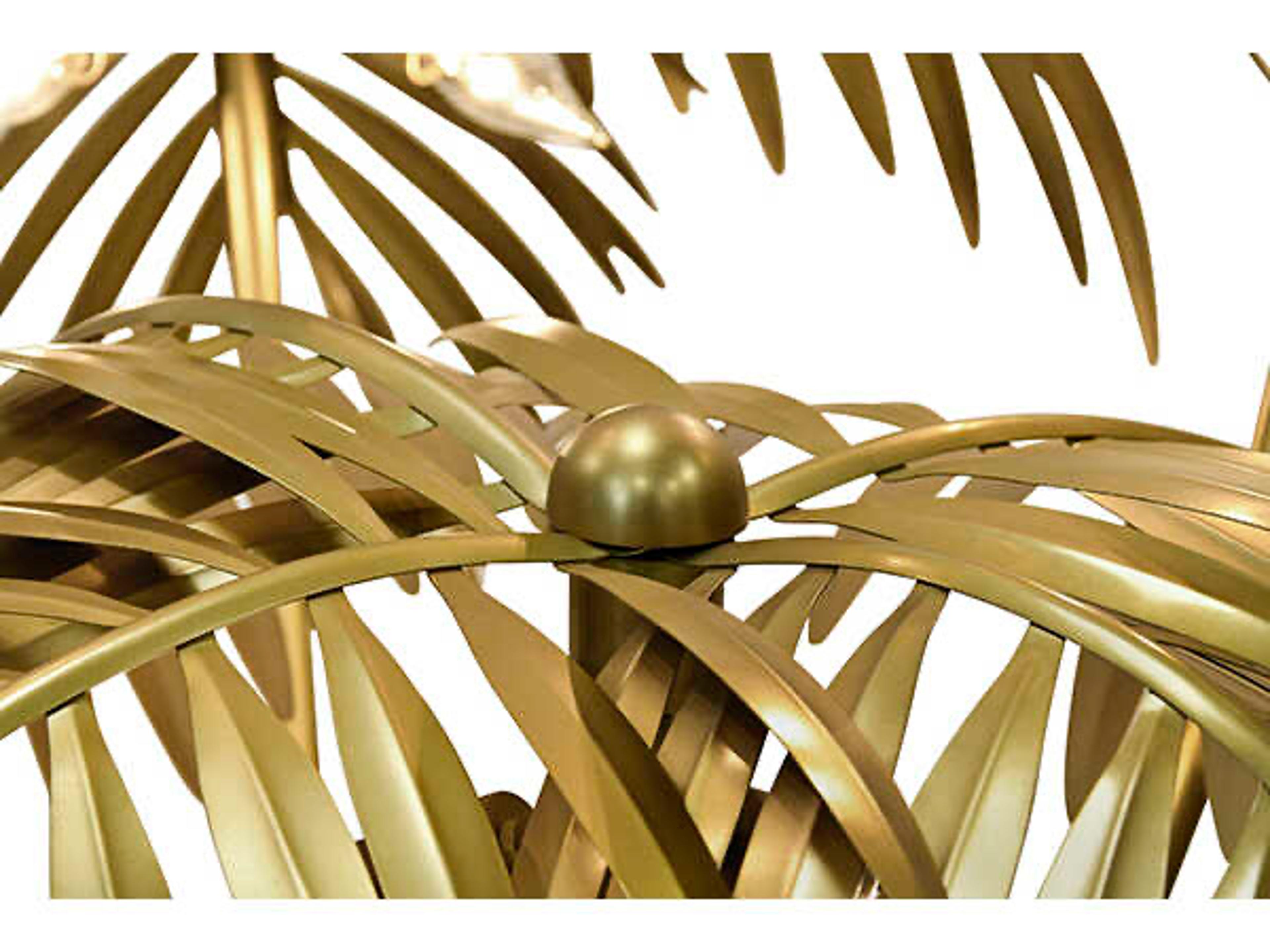 Worlds Away Gilda Brass Floor Lamp