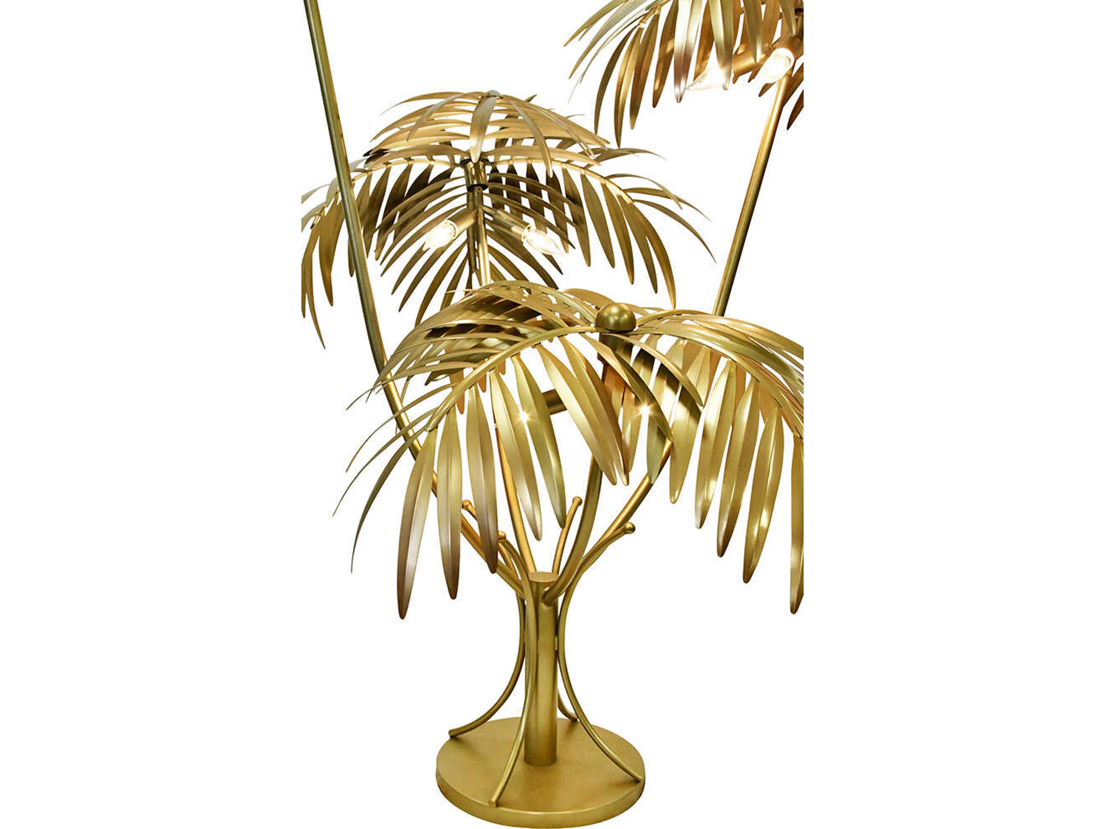 Worlds Away Gilda Brass Floor Lamp