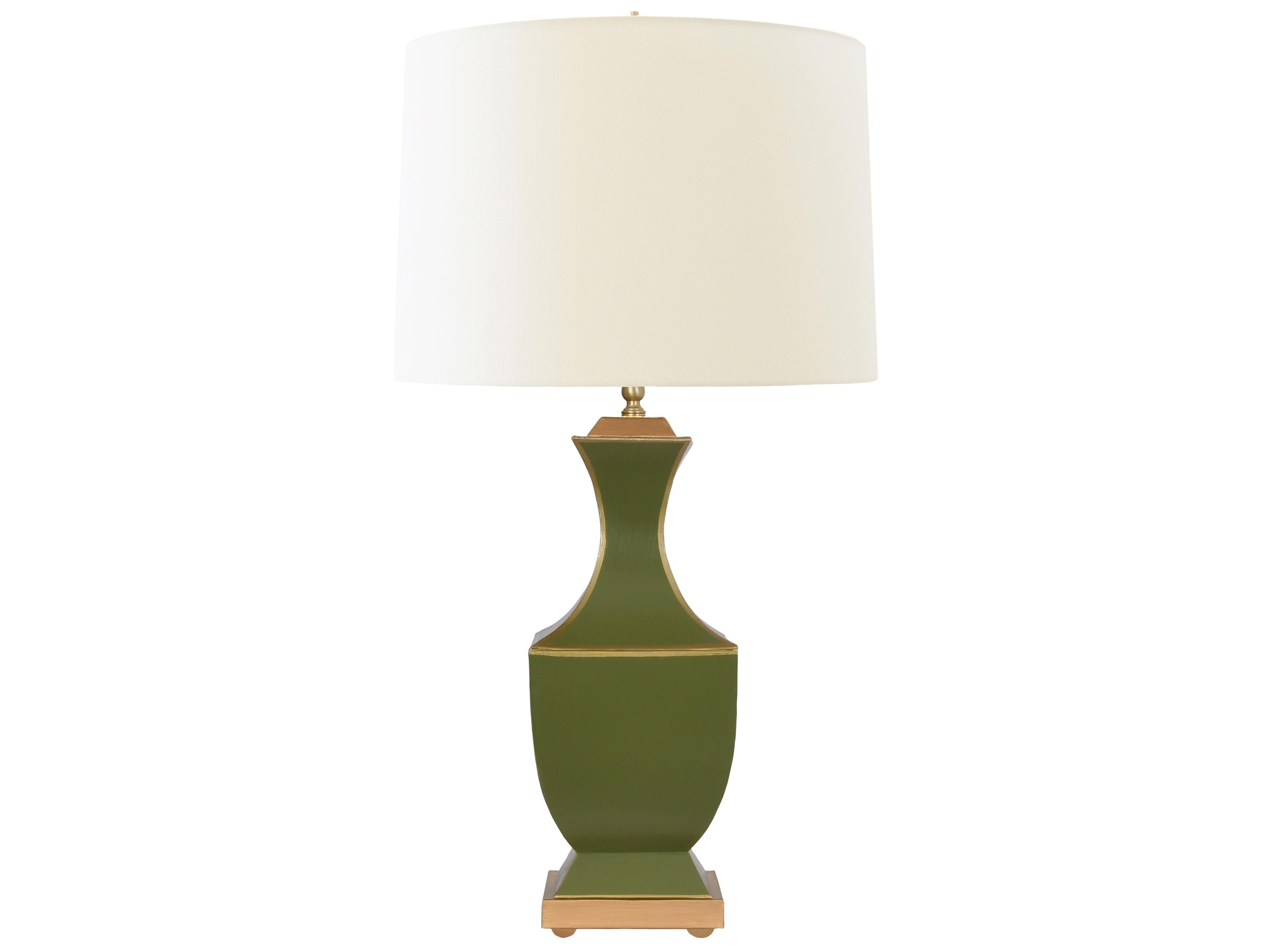 Olive Gold Green Buffet Lamp
