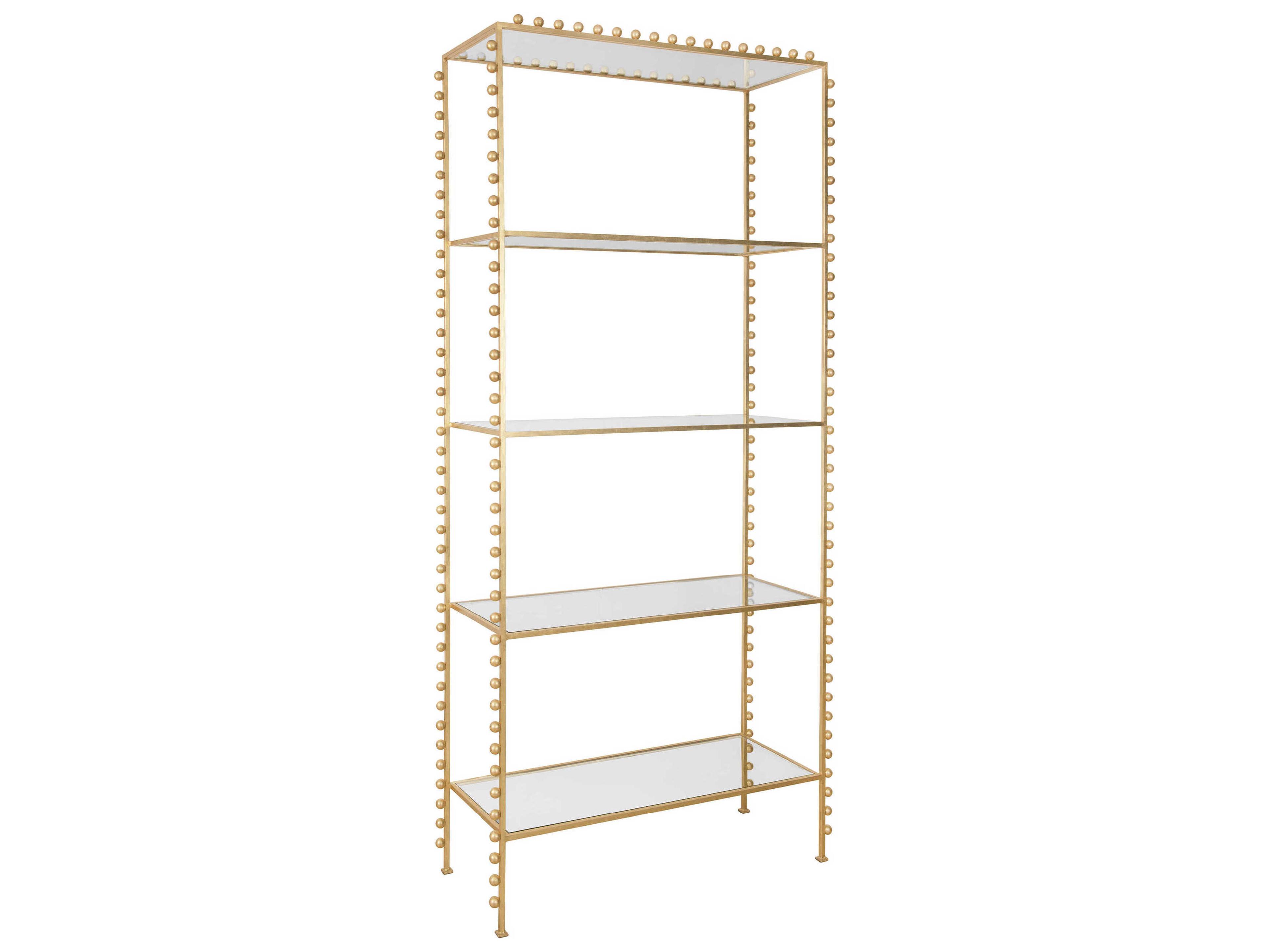 Ball Lined Gold Leaf Etagere