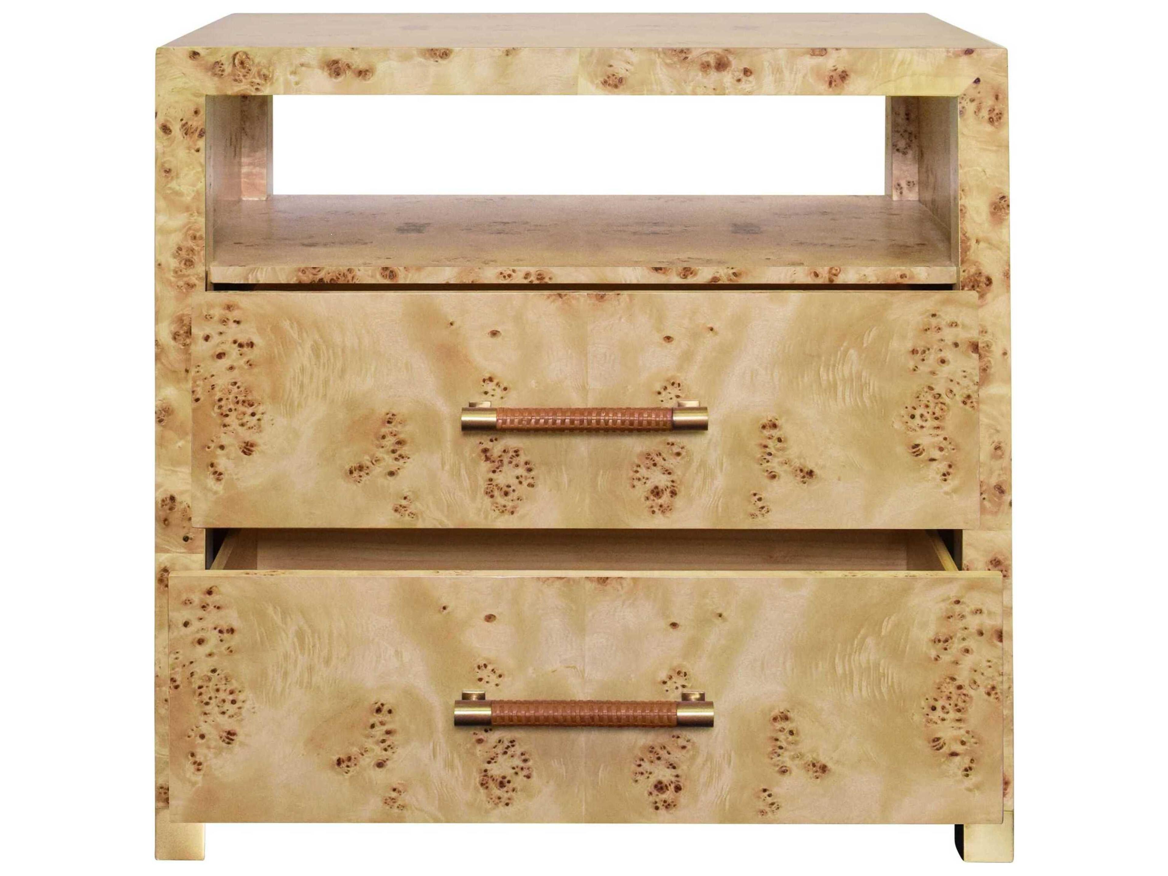 Worlds Away Square Wood End Table