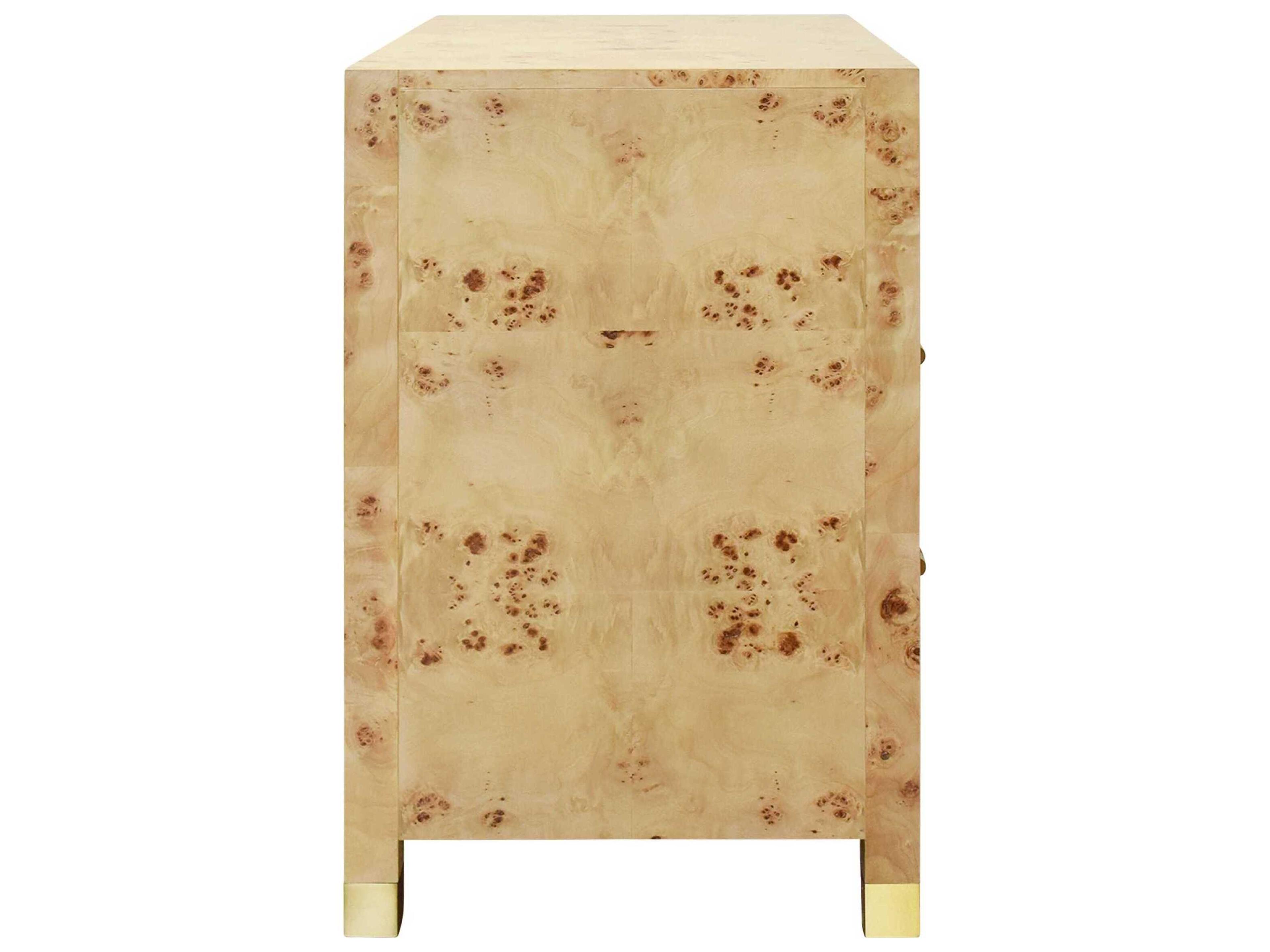 Worlds Away Square Wood End Table