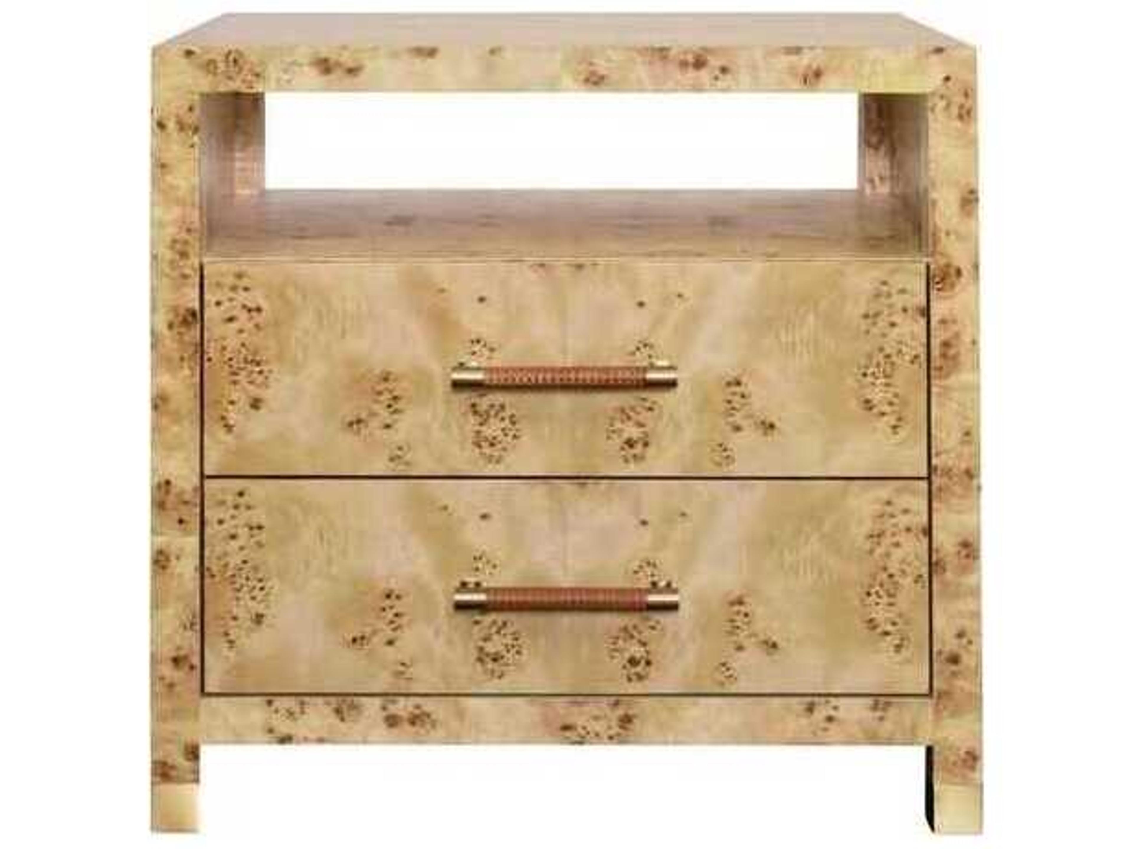 Worlds Away Square Wood End Table