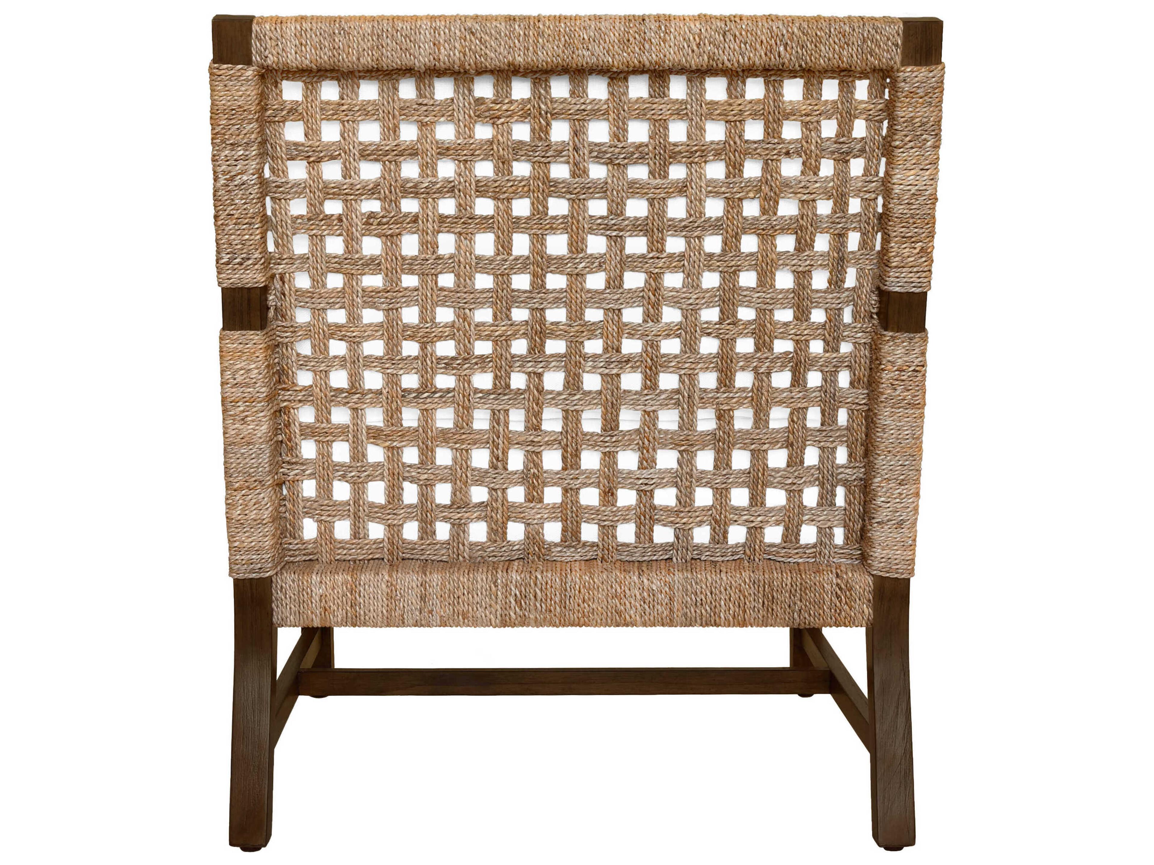 Worlds Away Brown Fabric Accent Chair