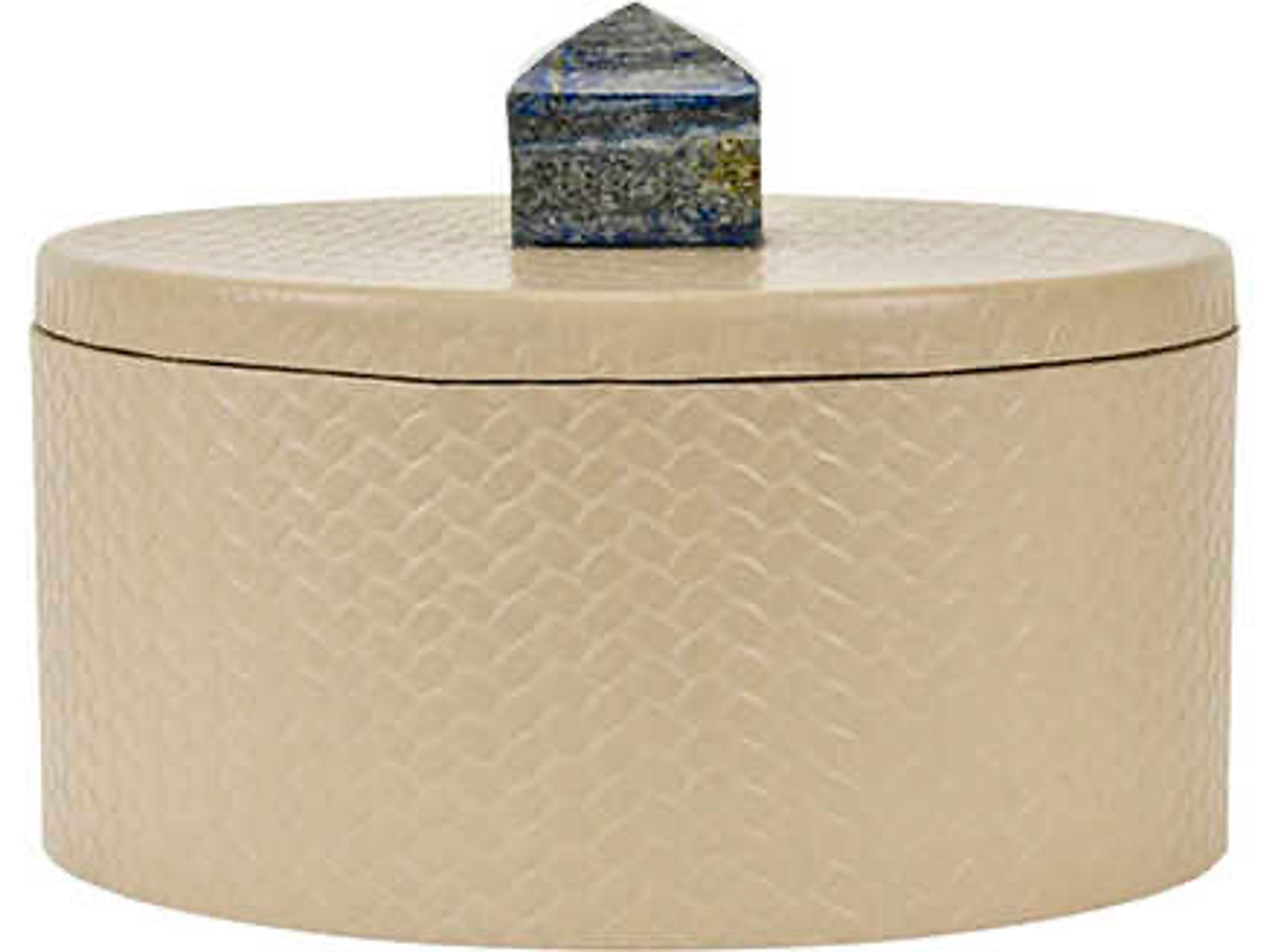 Worlds Away Holly Ivory Storage Case