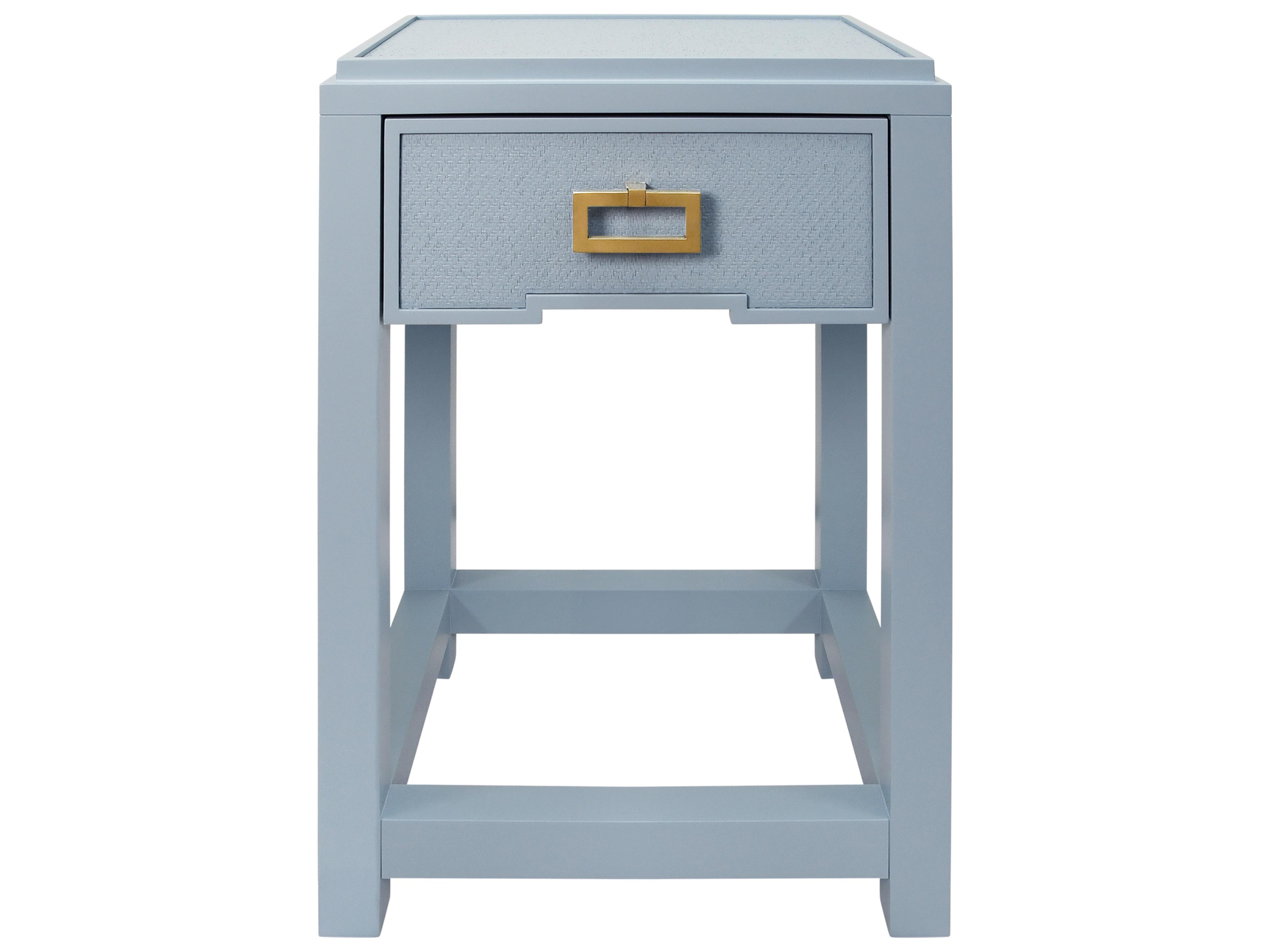 Worlds Away Rectangular Wood End Table