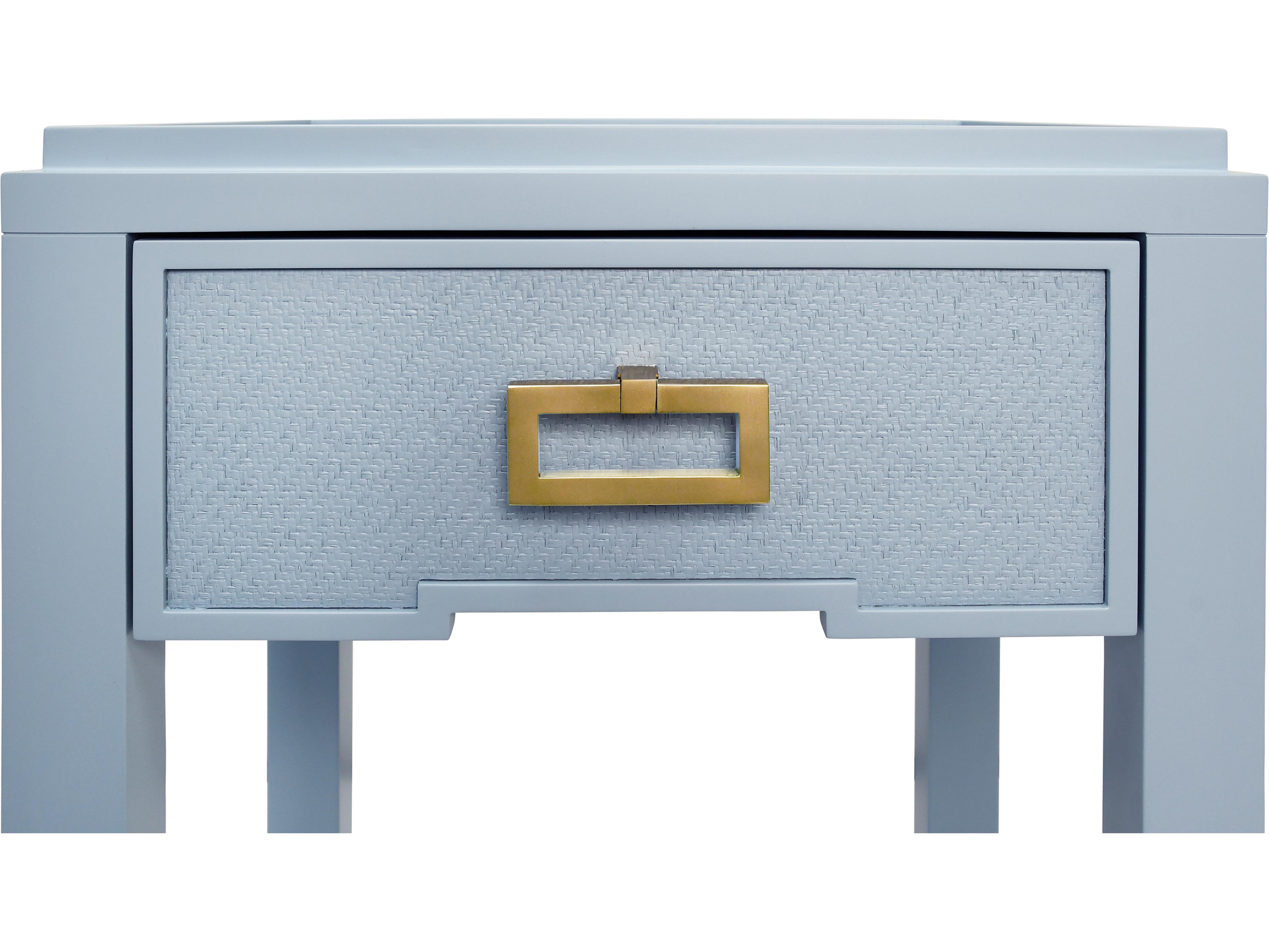 Worlds Away Rectangular Wood End Table