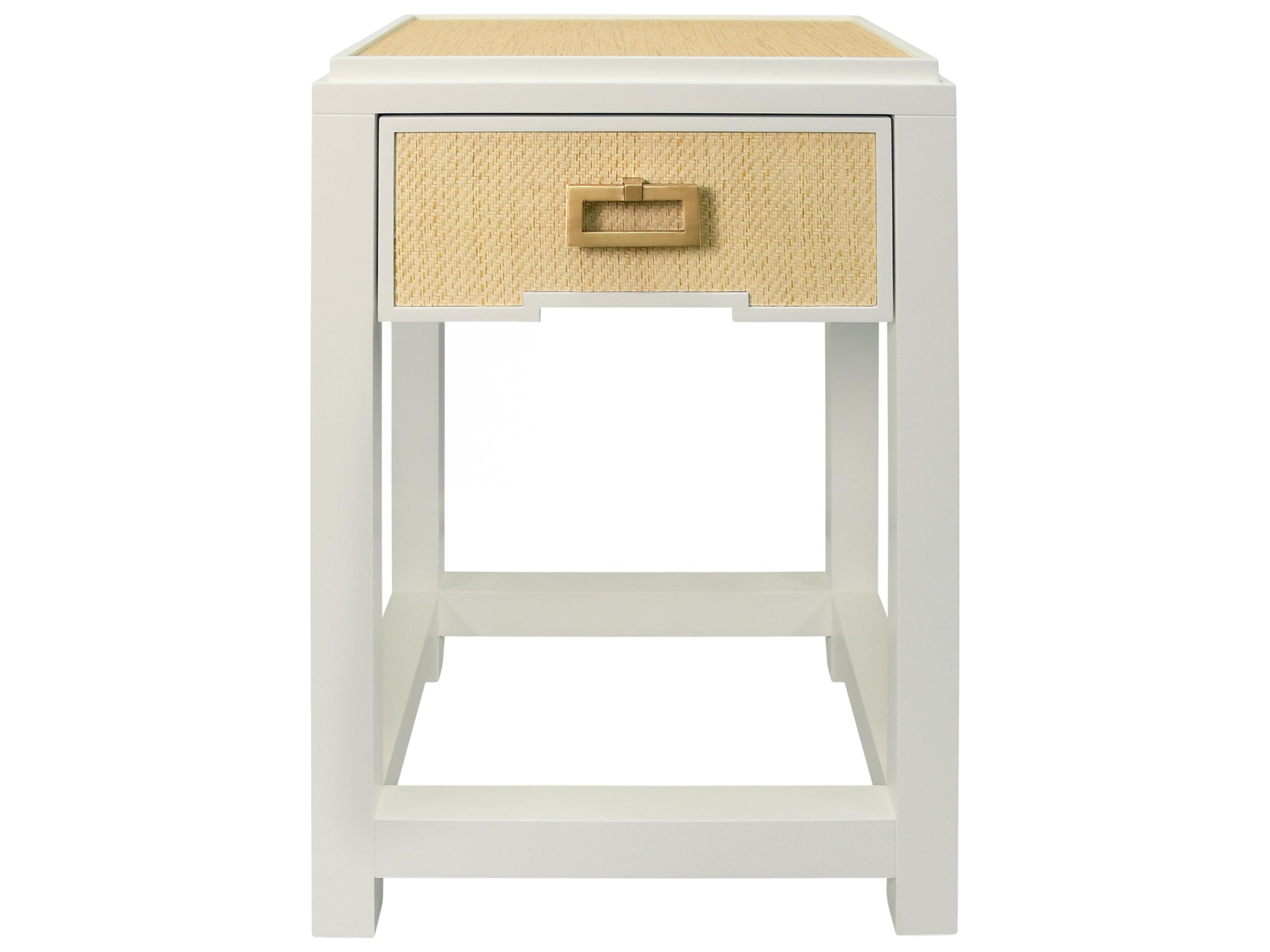Worlds Away Rectangular Wood End Table