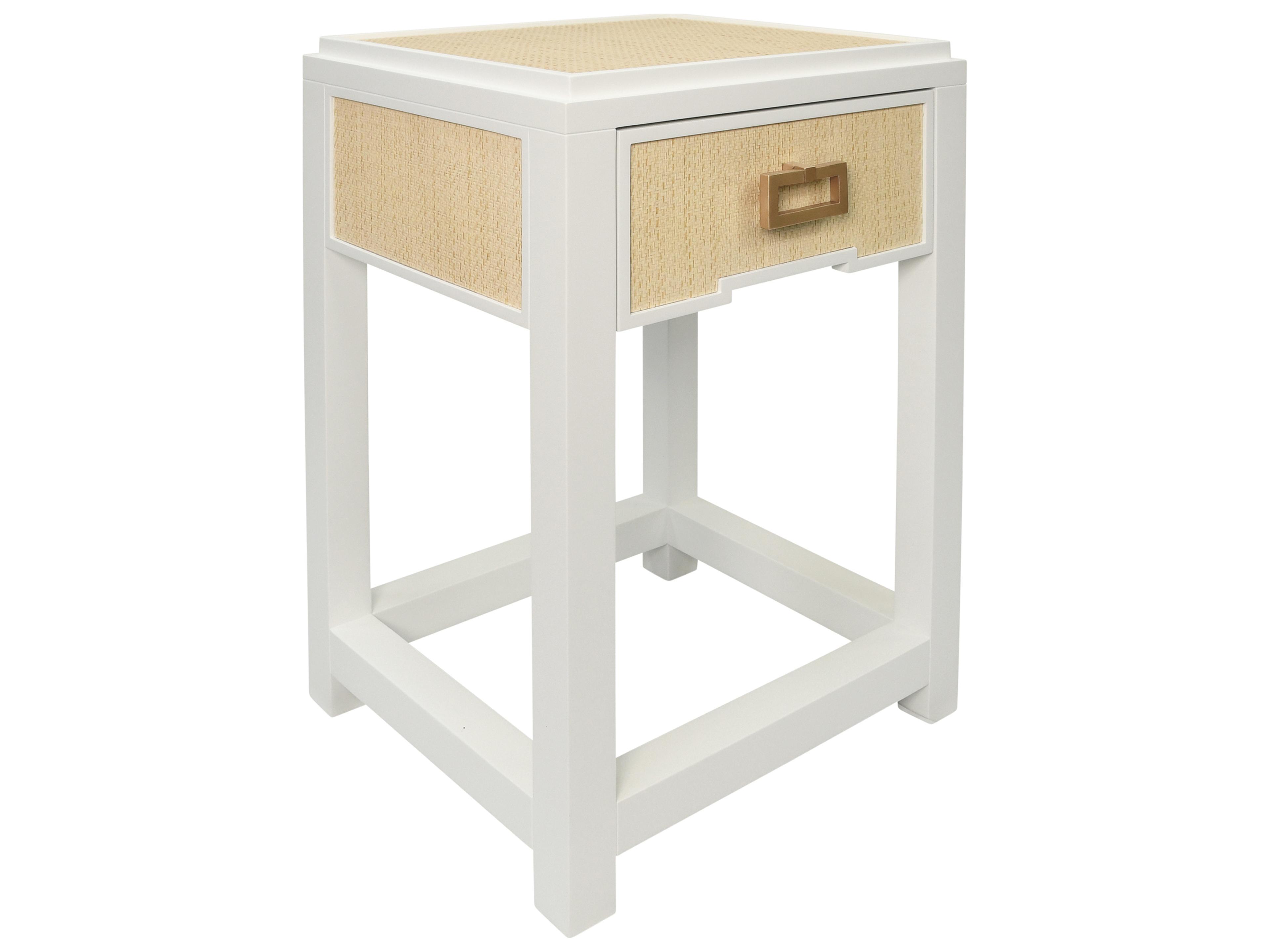 Worlds Away Rectangular Wood End Table