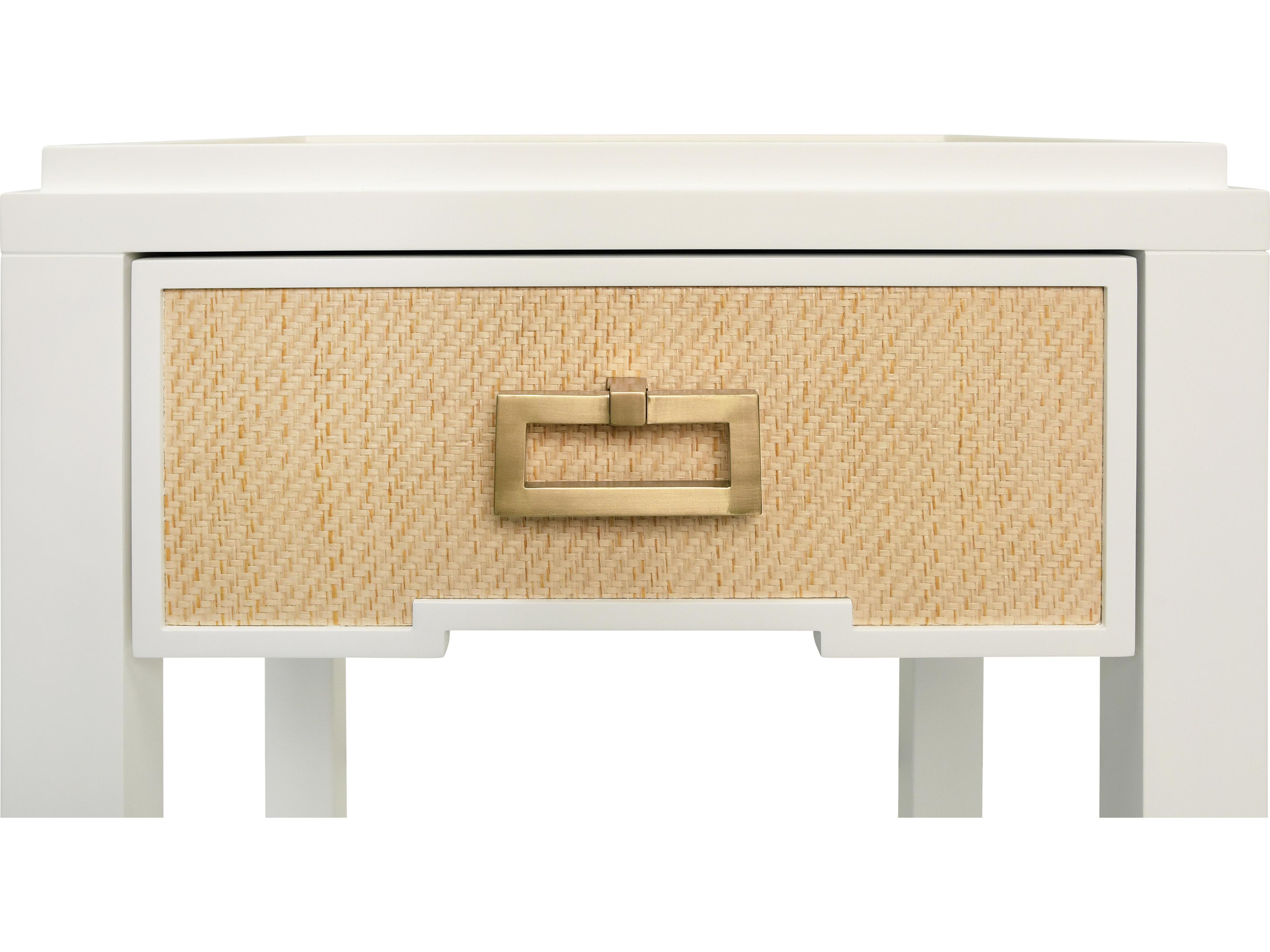 Worlds Away Rectangular Wood End Table