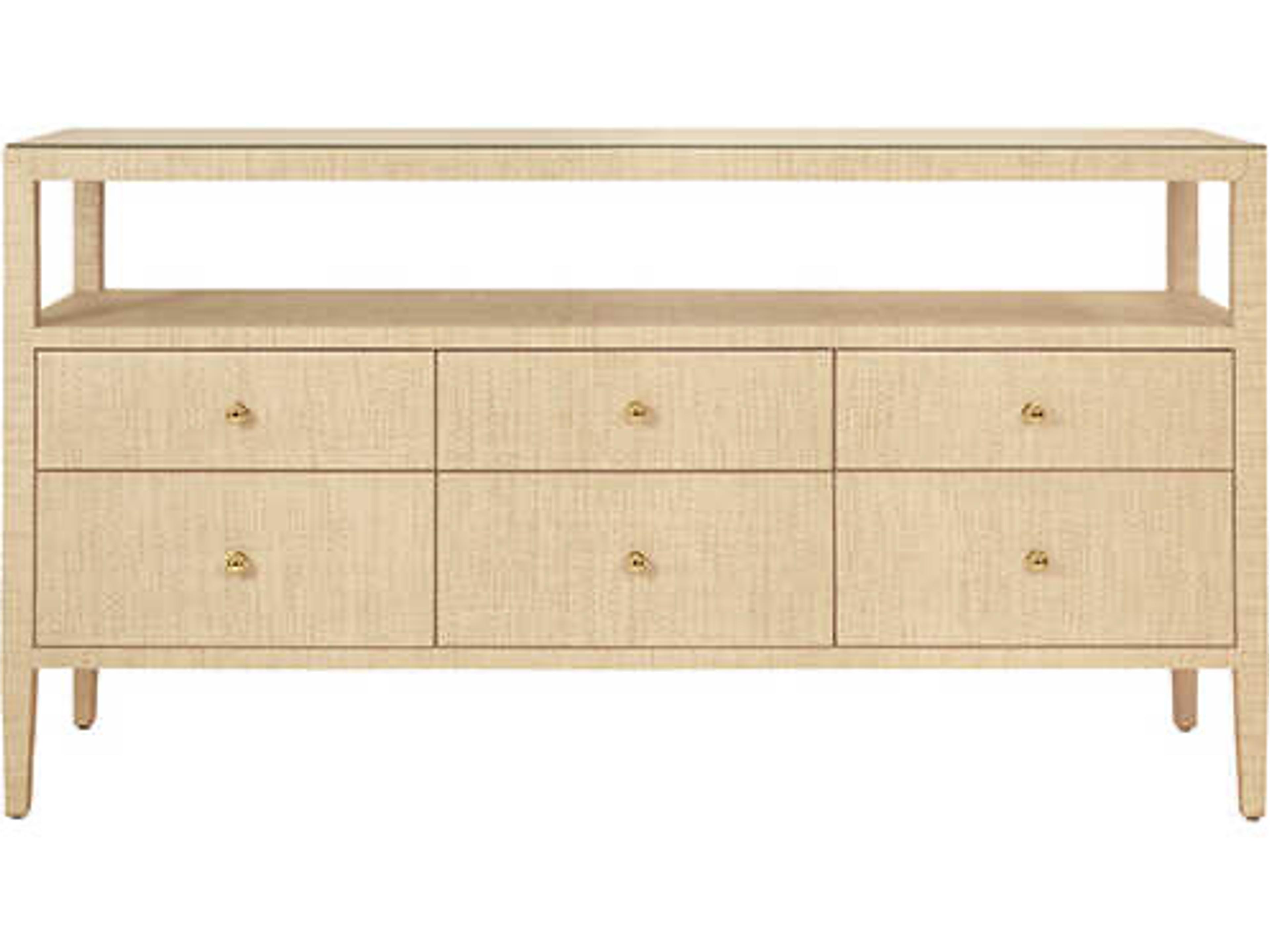 Worlds Away Jordan Rectangular Wood Brown Console Table