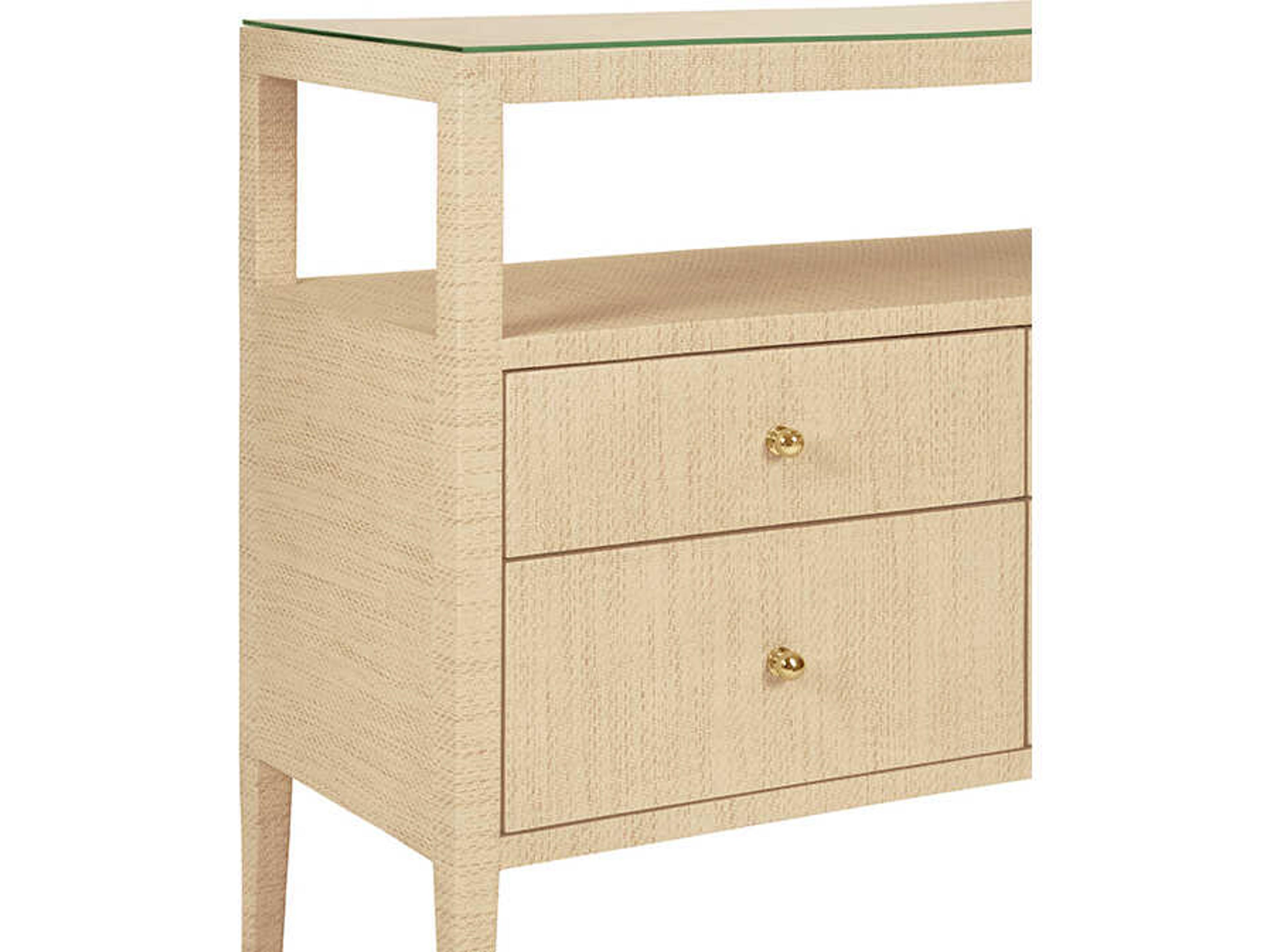 Worlds Away Jordan Rectangular Wood Brown Console Table