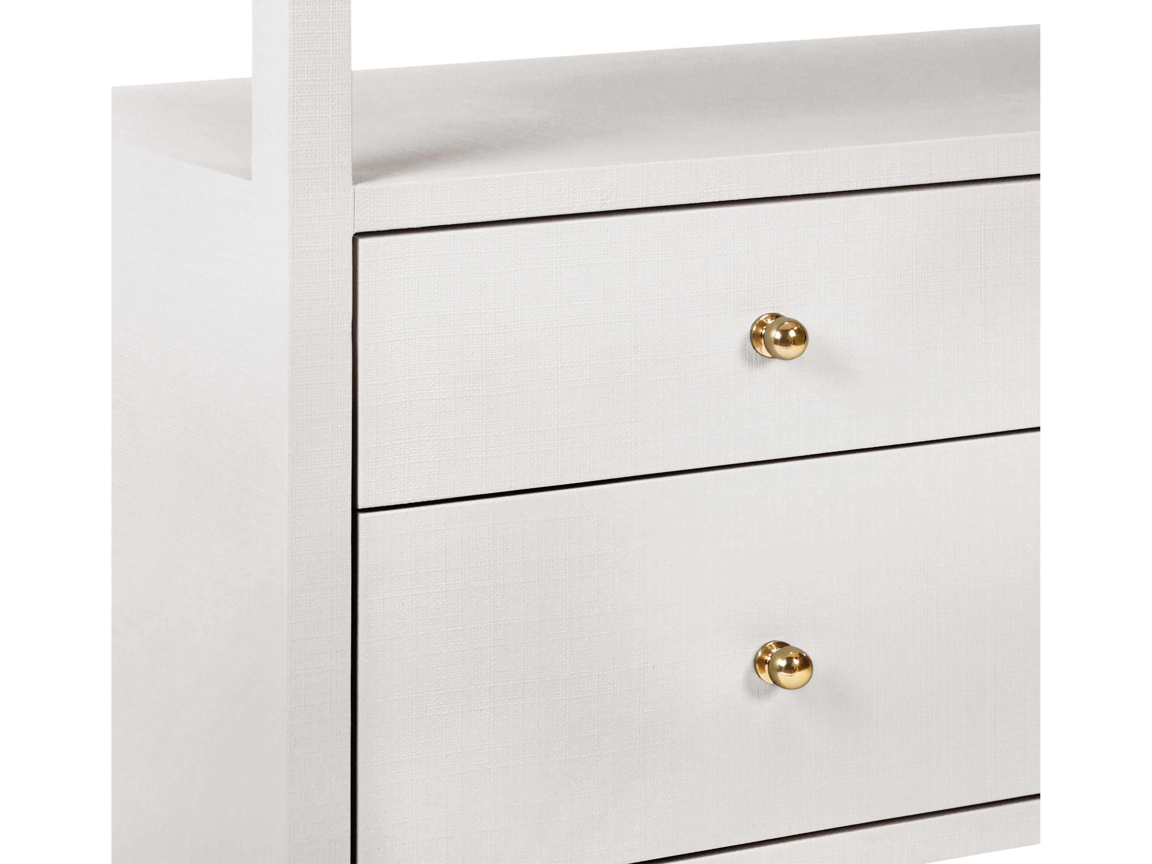 Worlds Away Jordan Rectangular Wood White Console Table