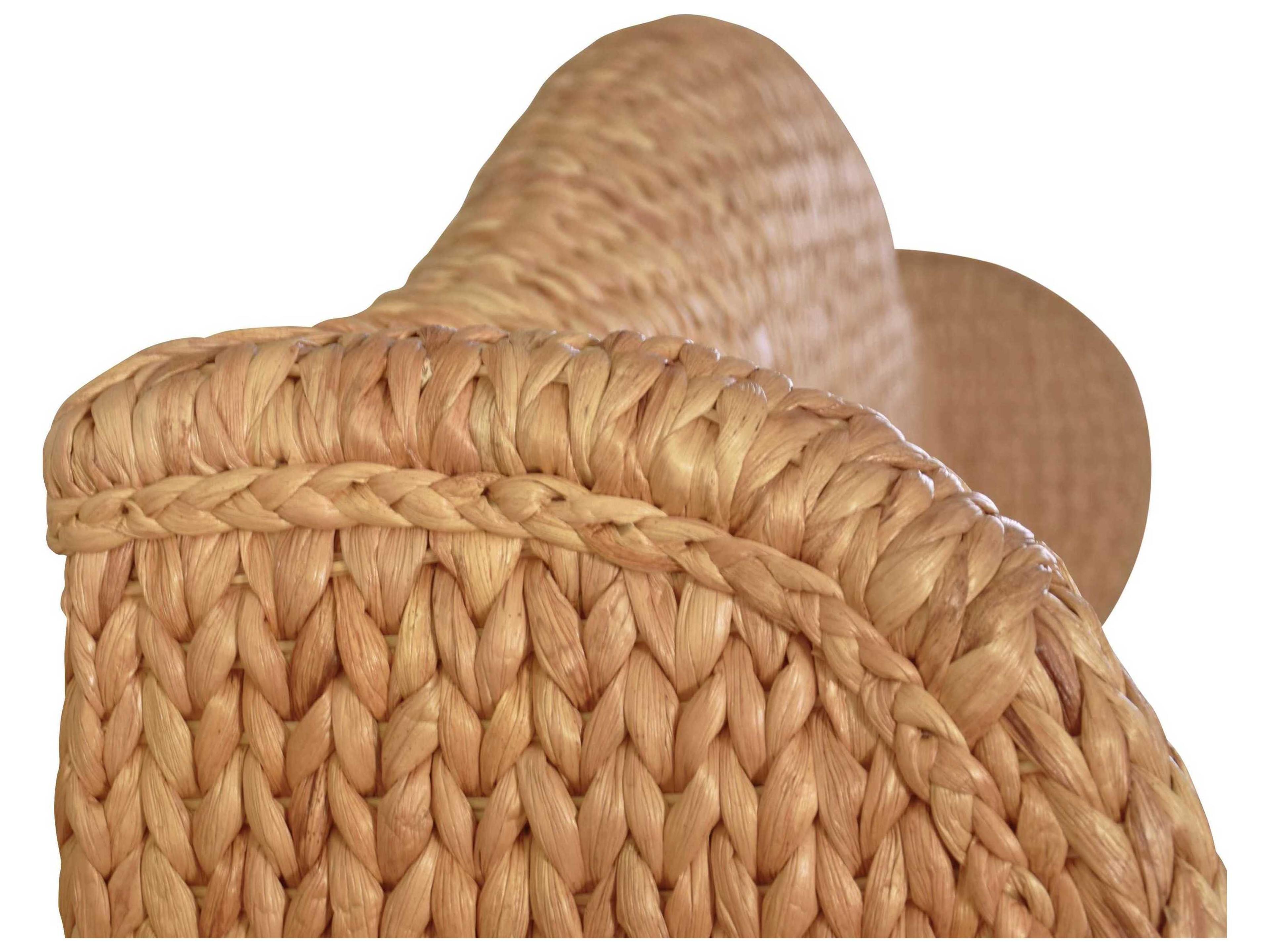 Worlds Away Brown Rattan Wood Twin Platform Bed