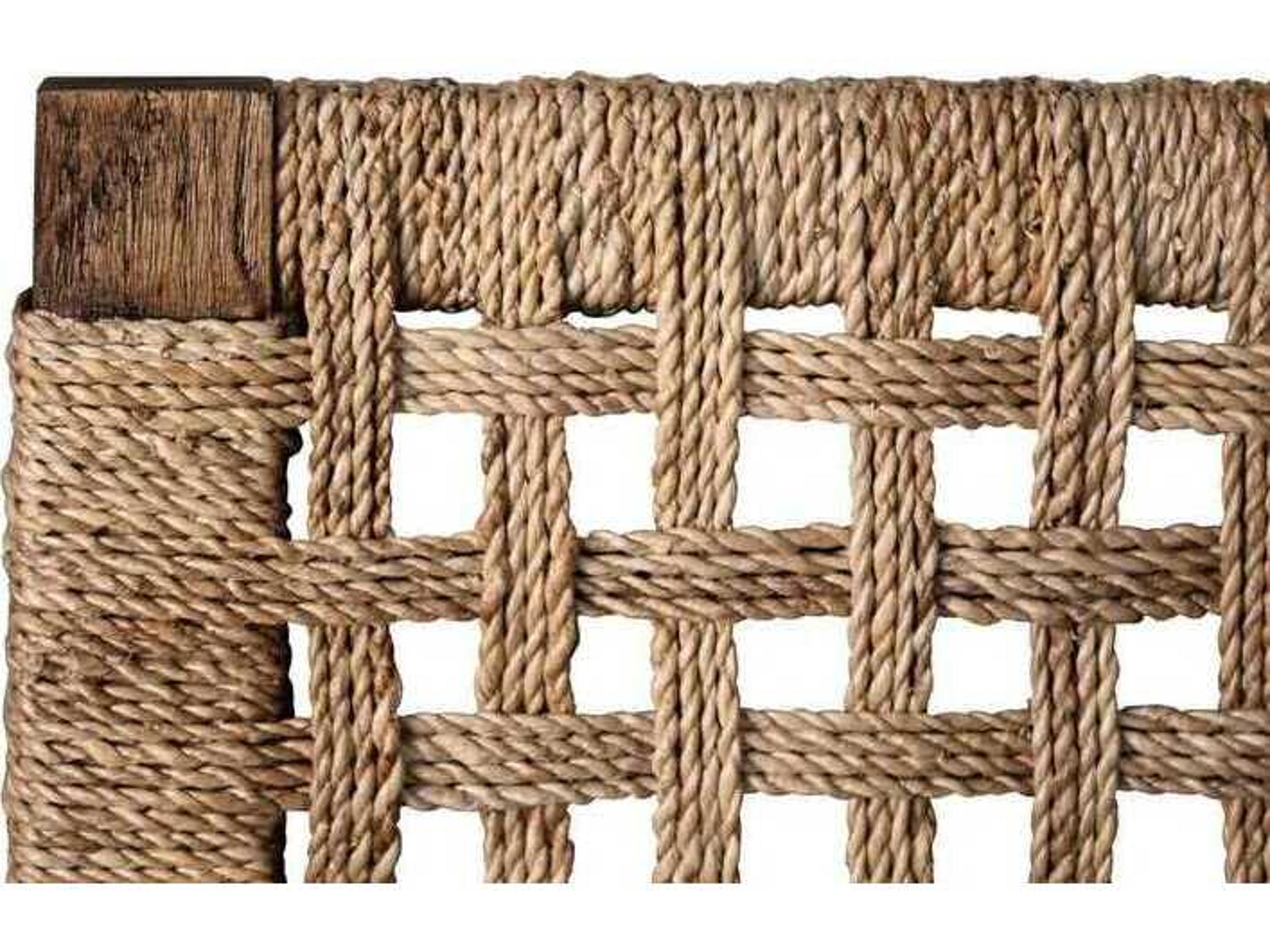 Worlds Away Brown Wood King Platform Bed