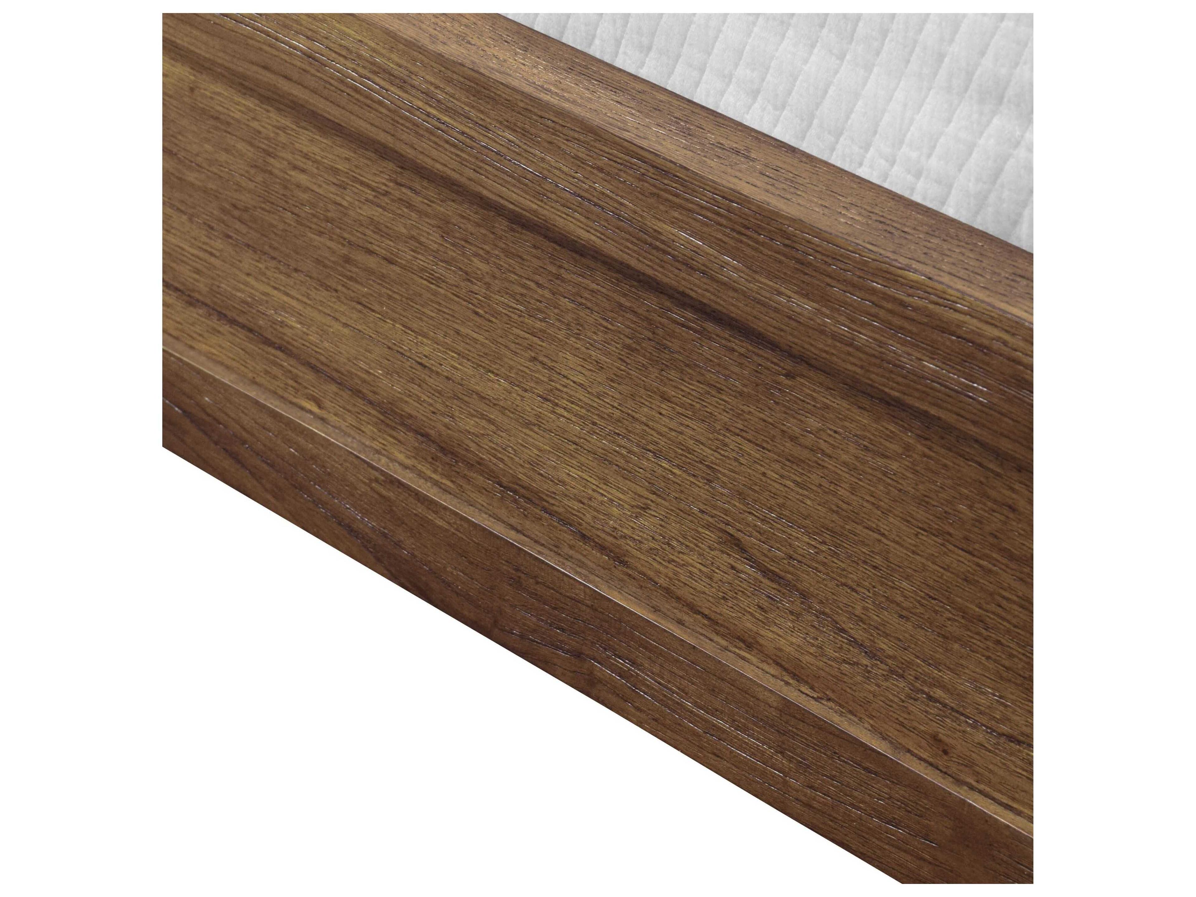 Worlds Away Brown Wood Twin Platform Bed