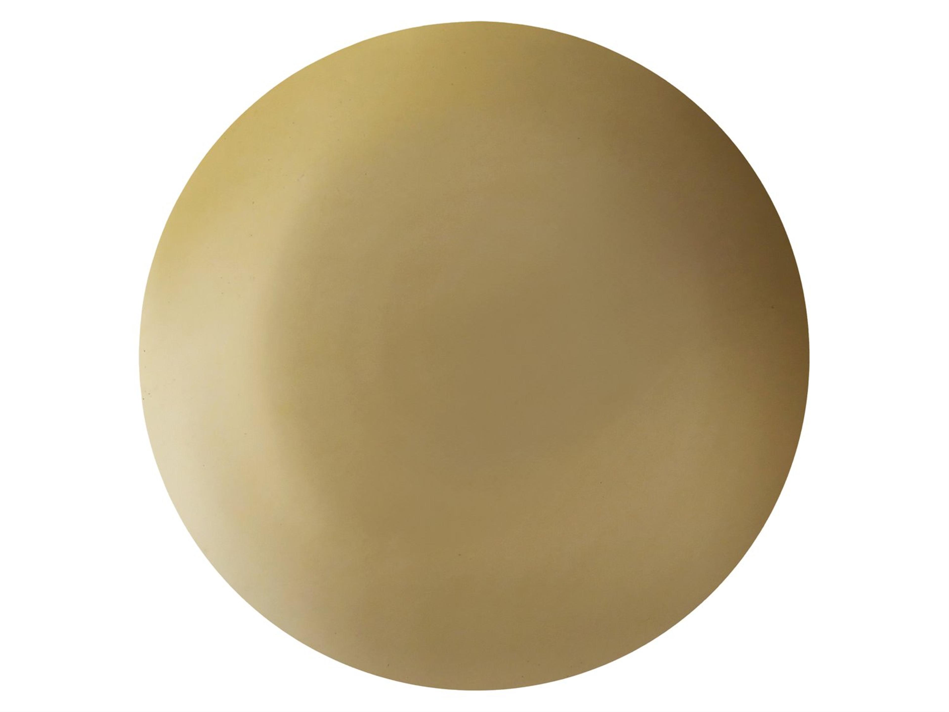 Worlds Away Round Brass / White Marble End Table