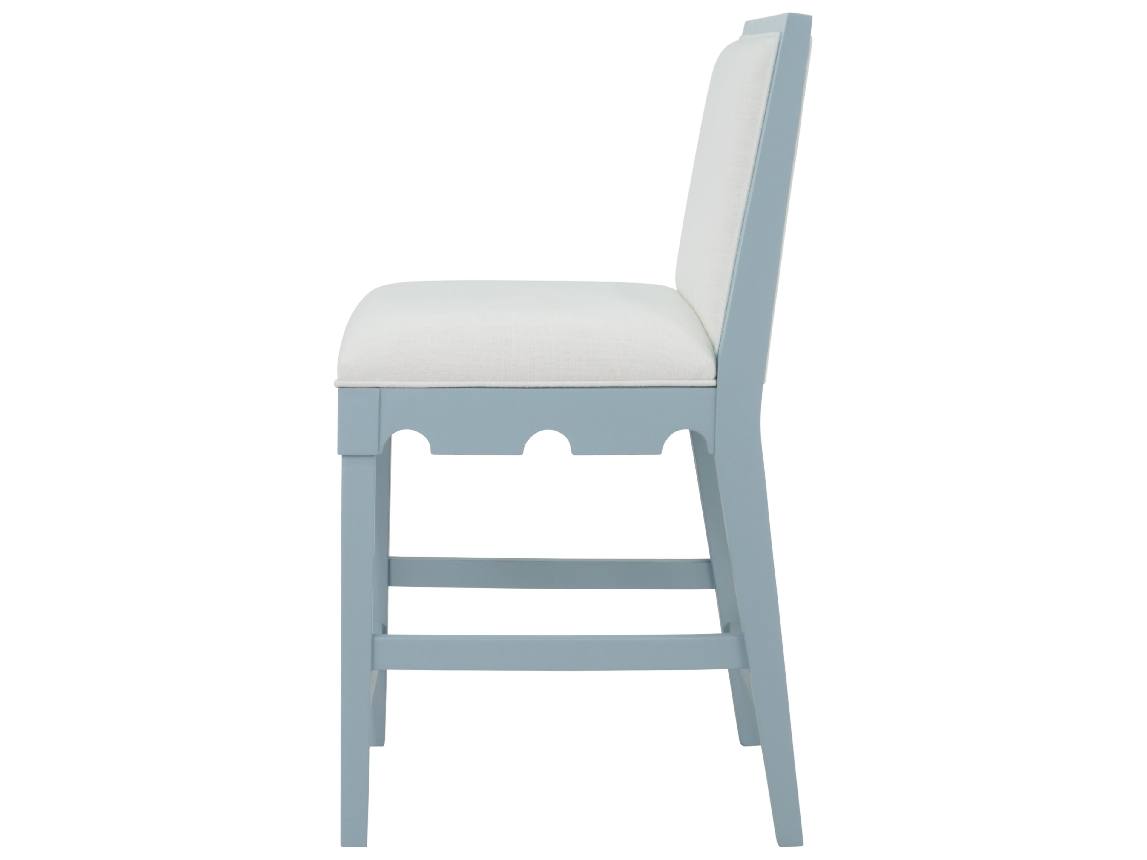 Worlds Away Upholstered Counter Stool