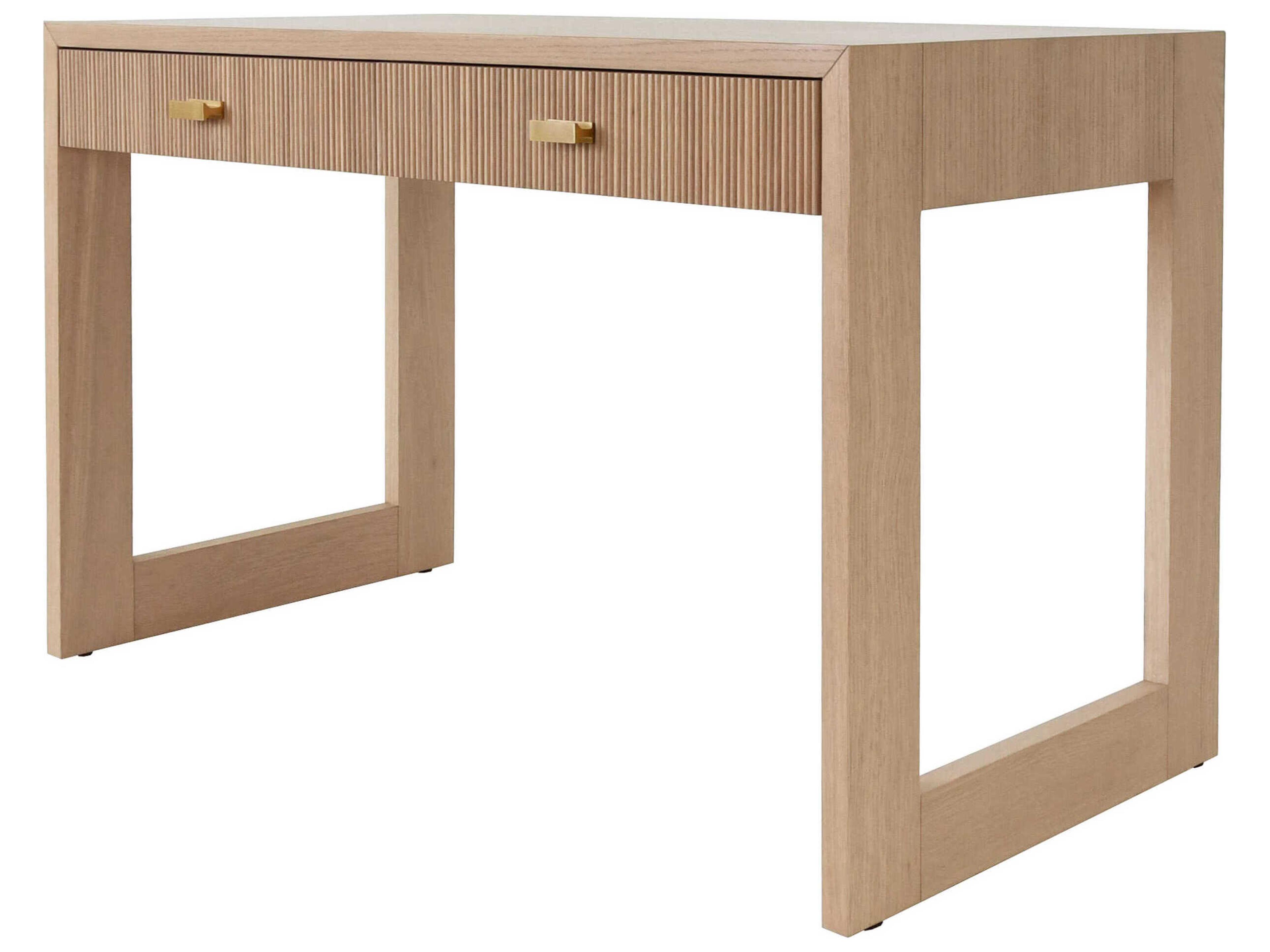 Natural Oak Wood Secretary Desk