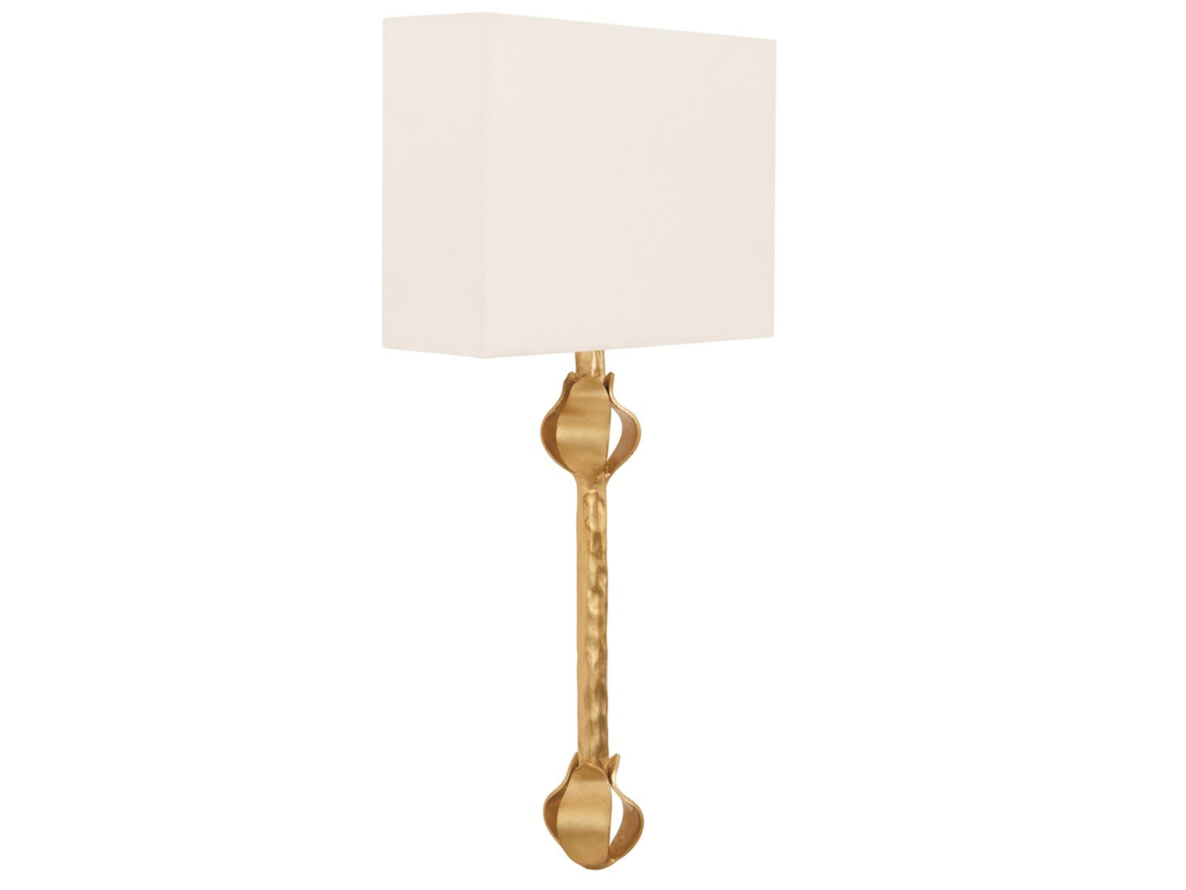 1-Light Gold Leaf Wall Sconce