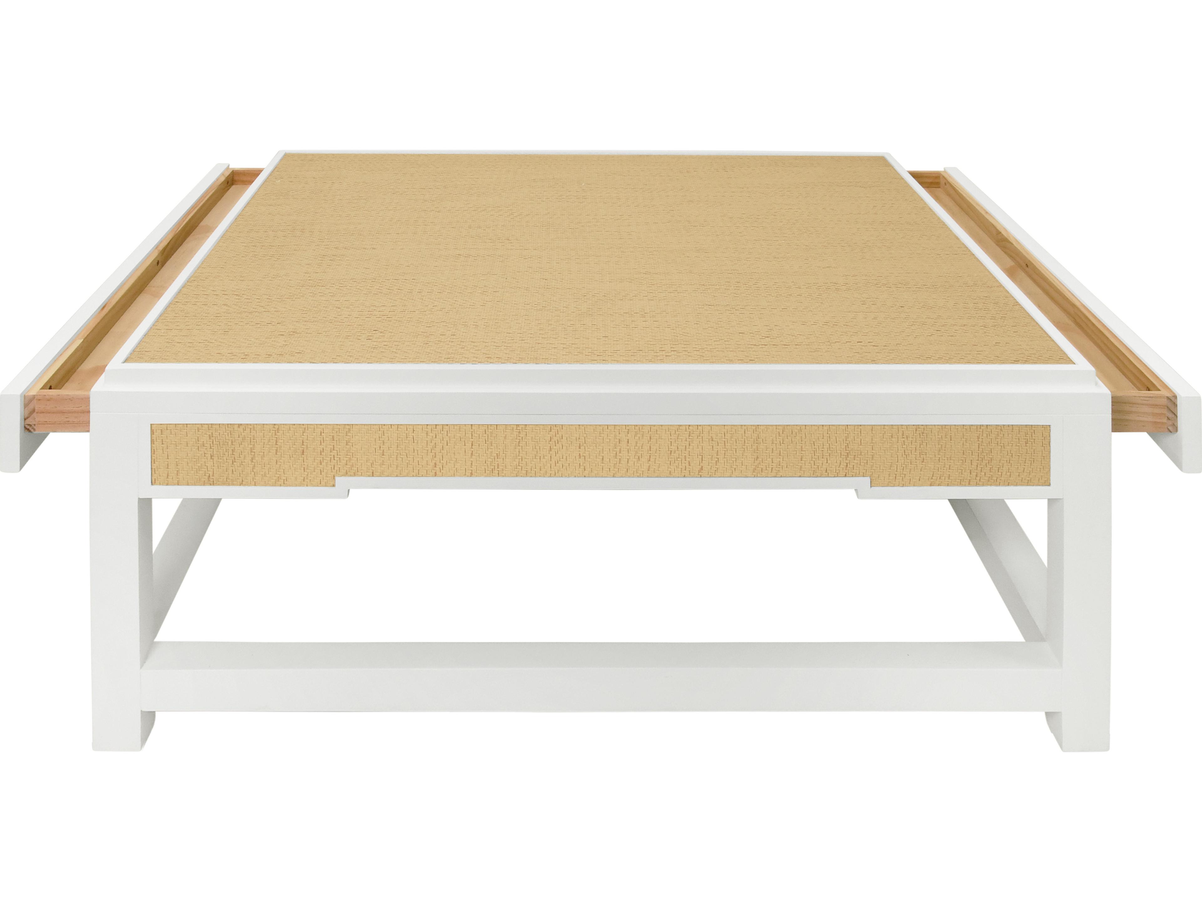 Worlds Away Square Wood Coffee Table