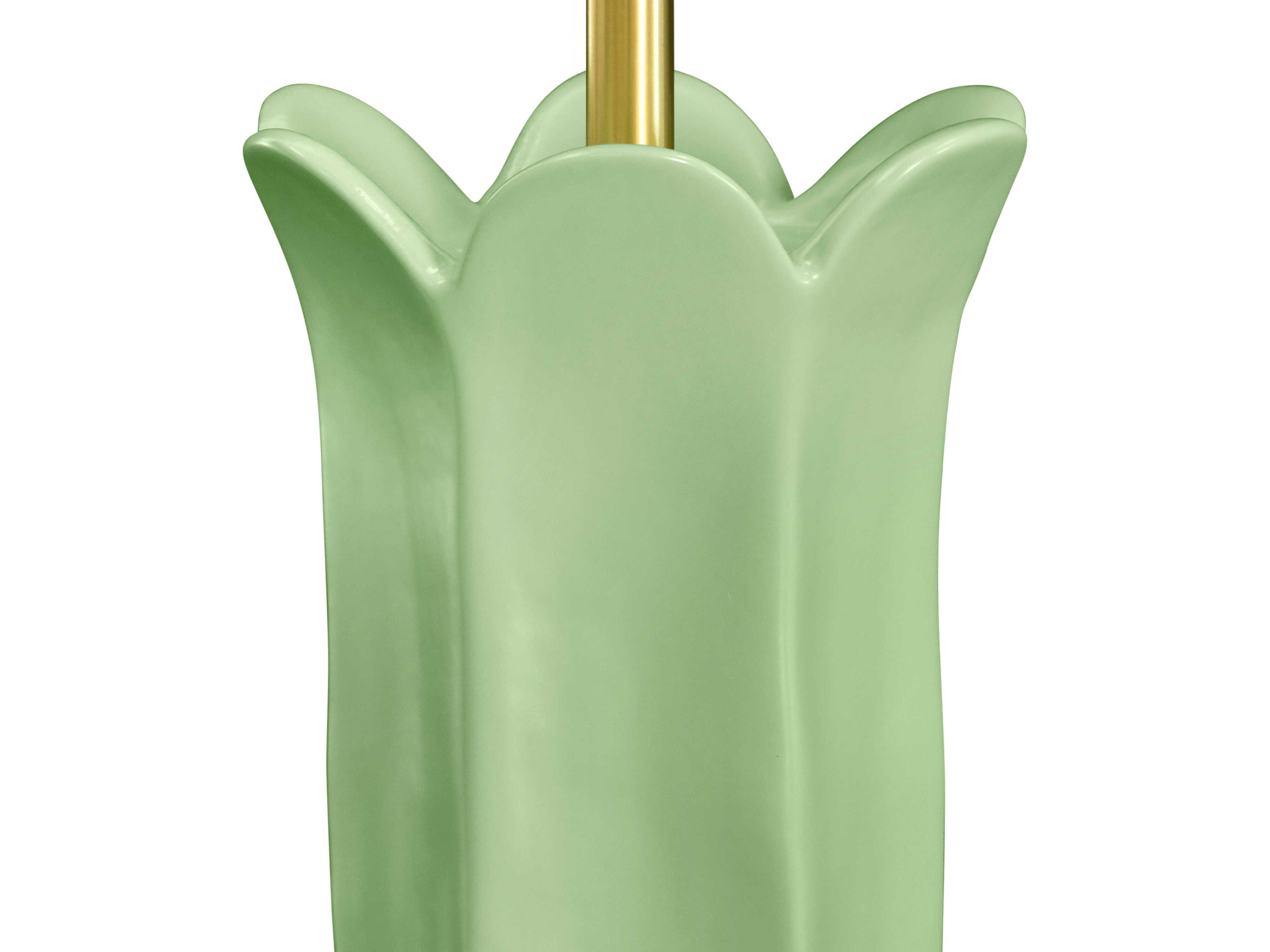 Worlds Away Lyla Green Glaze Buffet Lamp