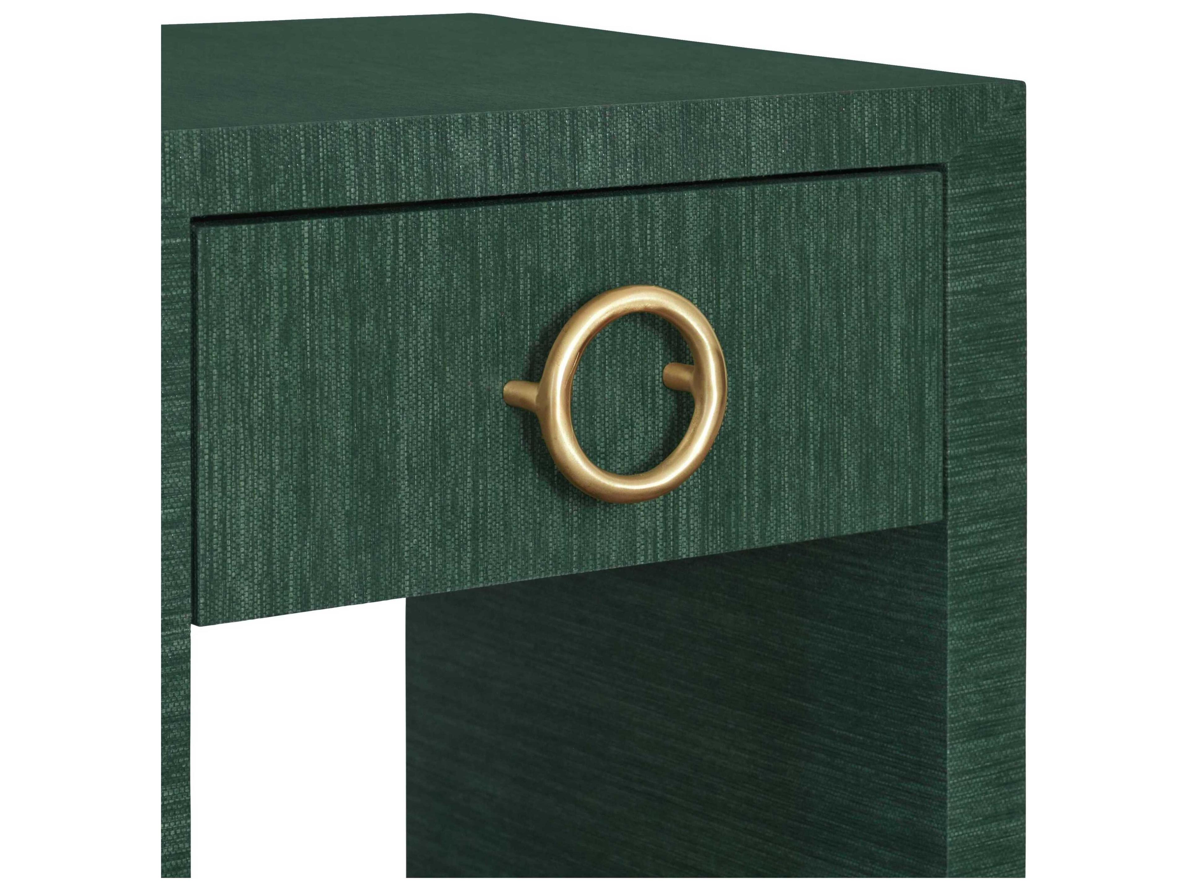 Worlds Away Demilune Wood End Table