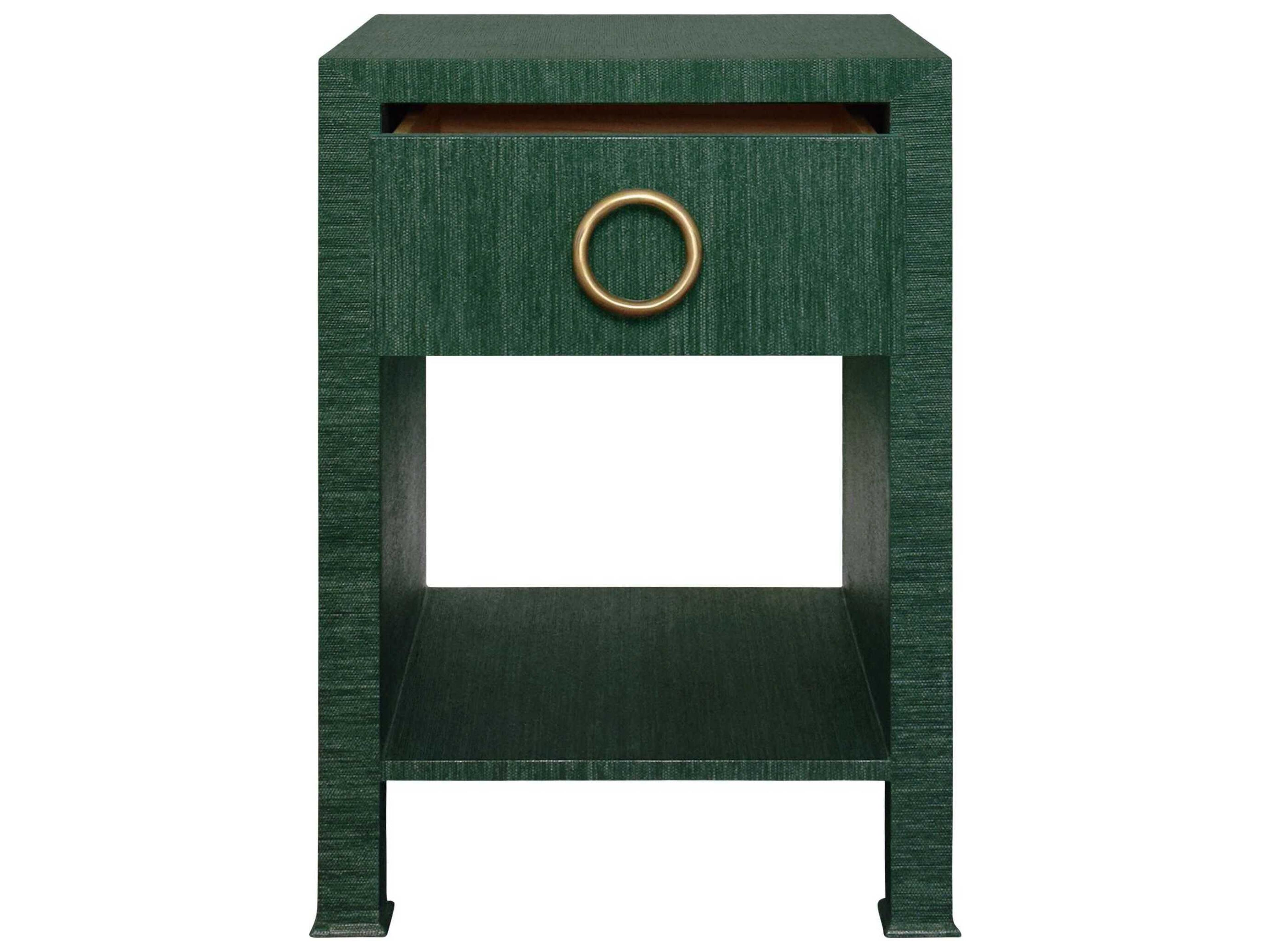 Worlds Away Demilune Wood End Table