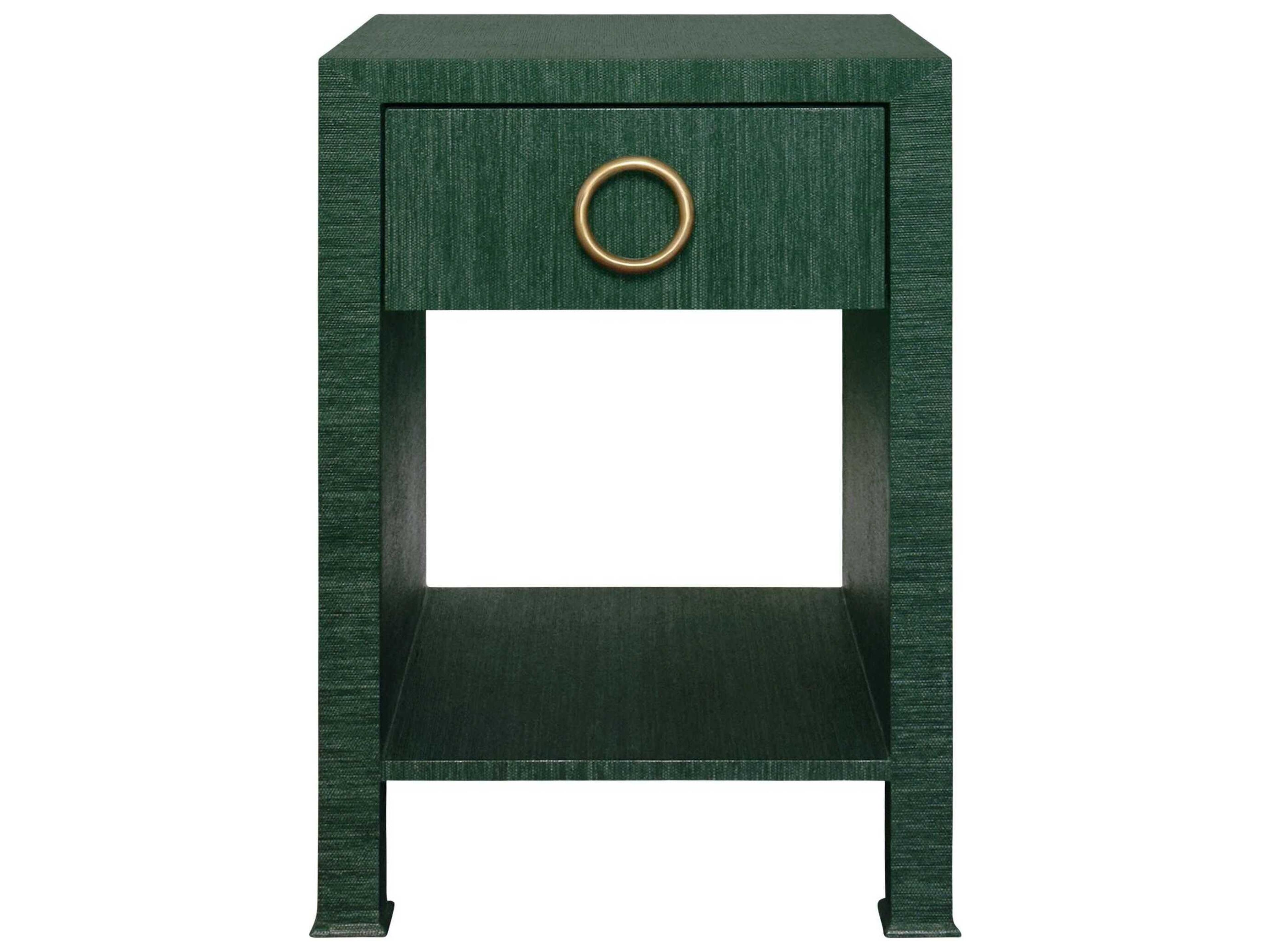 Worlds Away Demilune Wood End Table