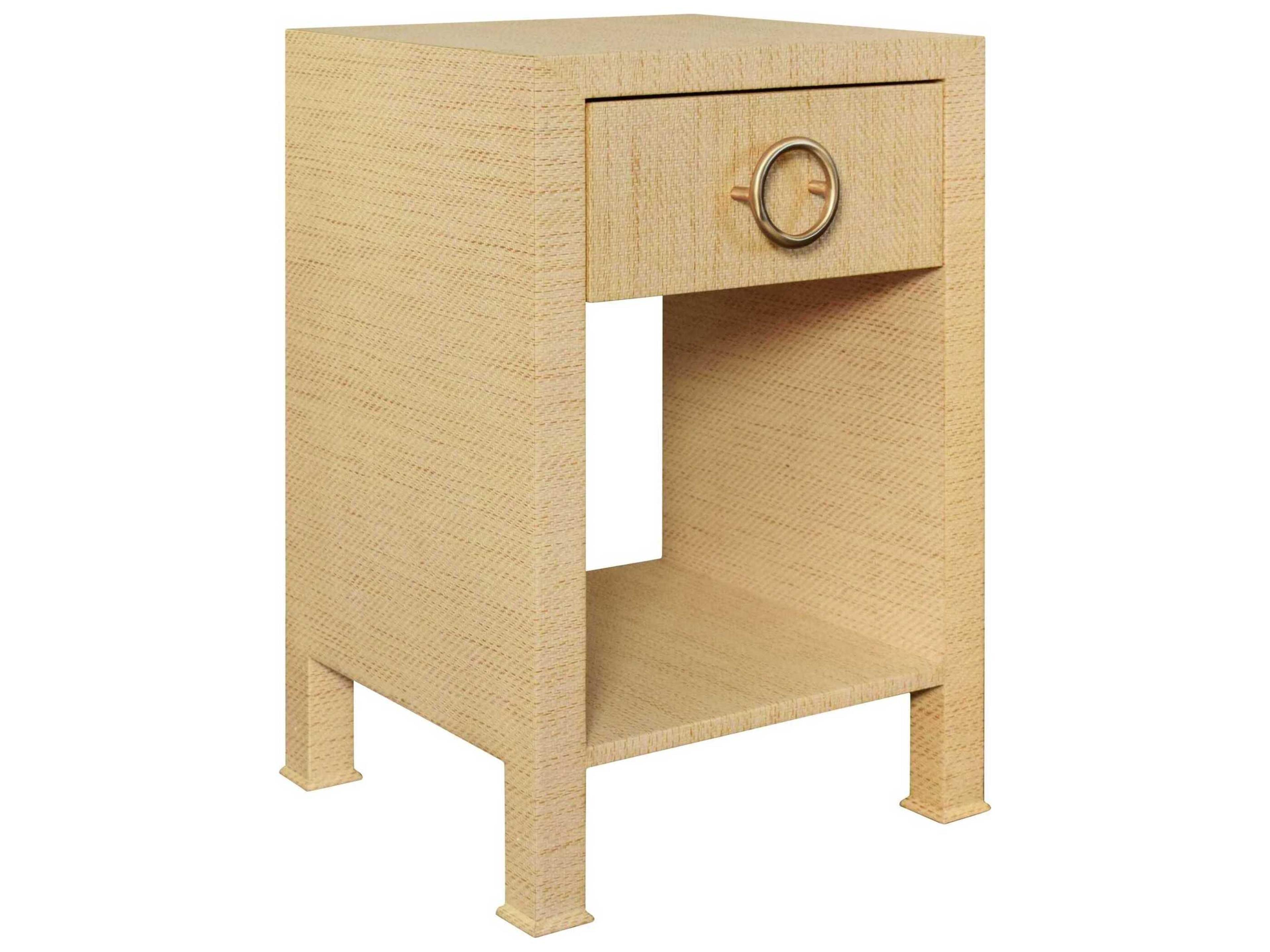 Worlds Away Rectangular Wood End Table