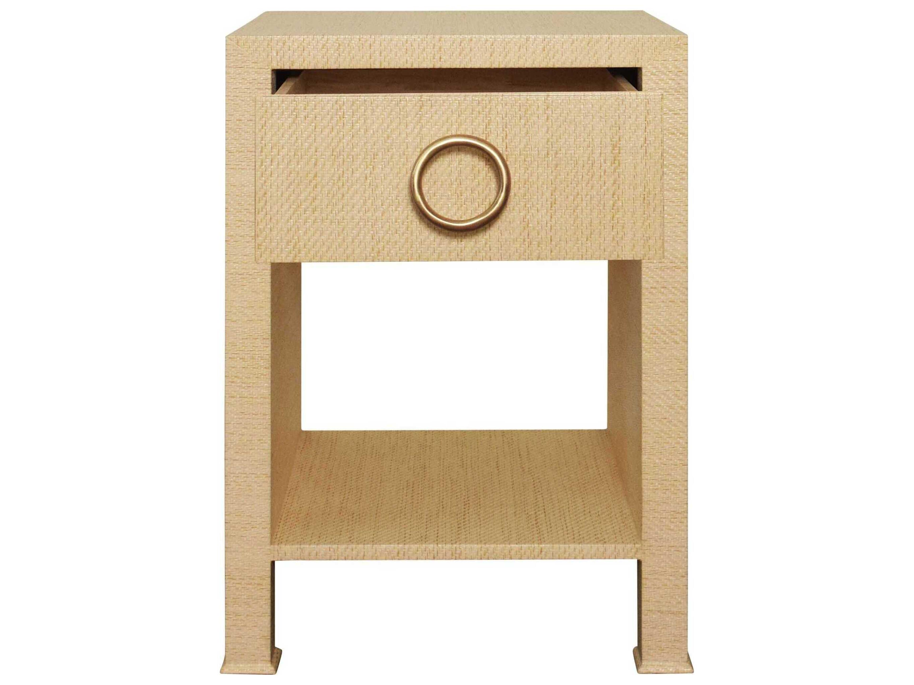 Worlds Away Rectangular Wood End Table