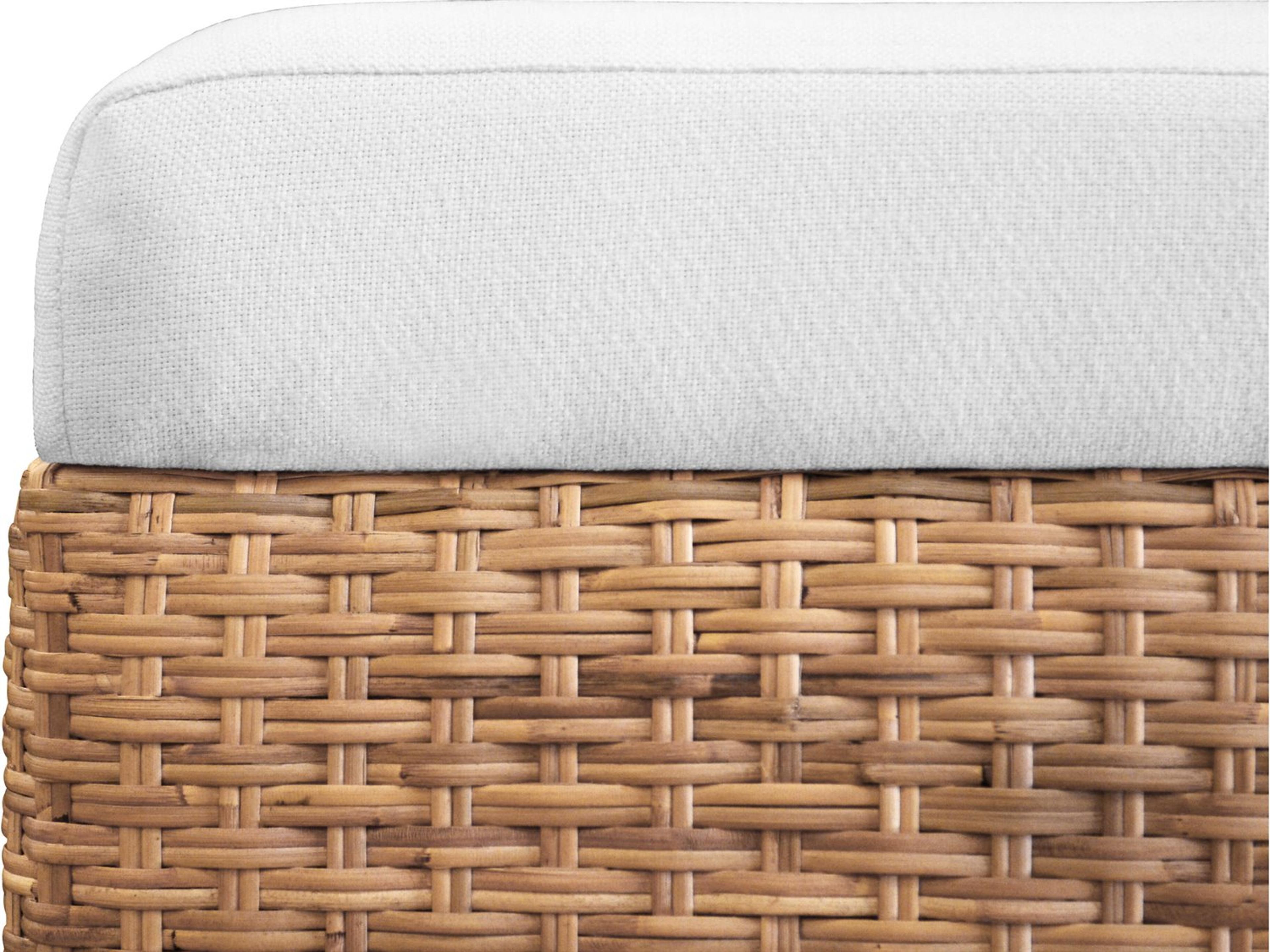 World Away Woven Water Hyacinth Bench