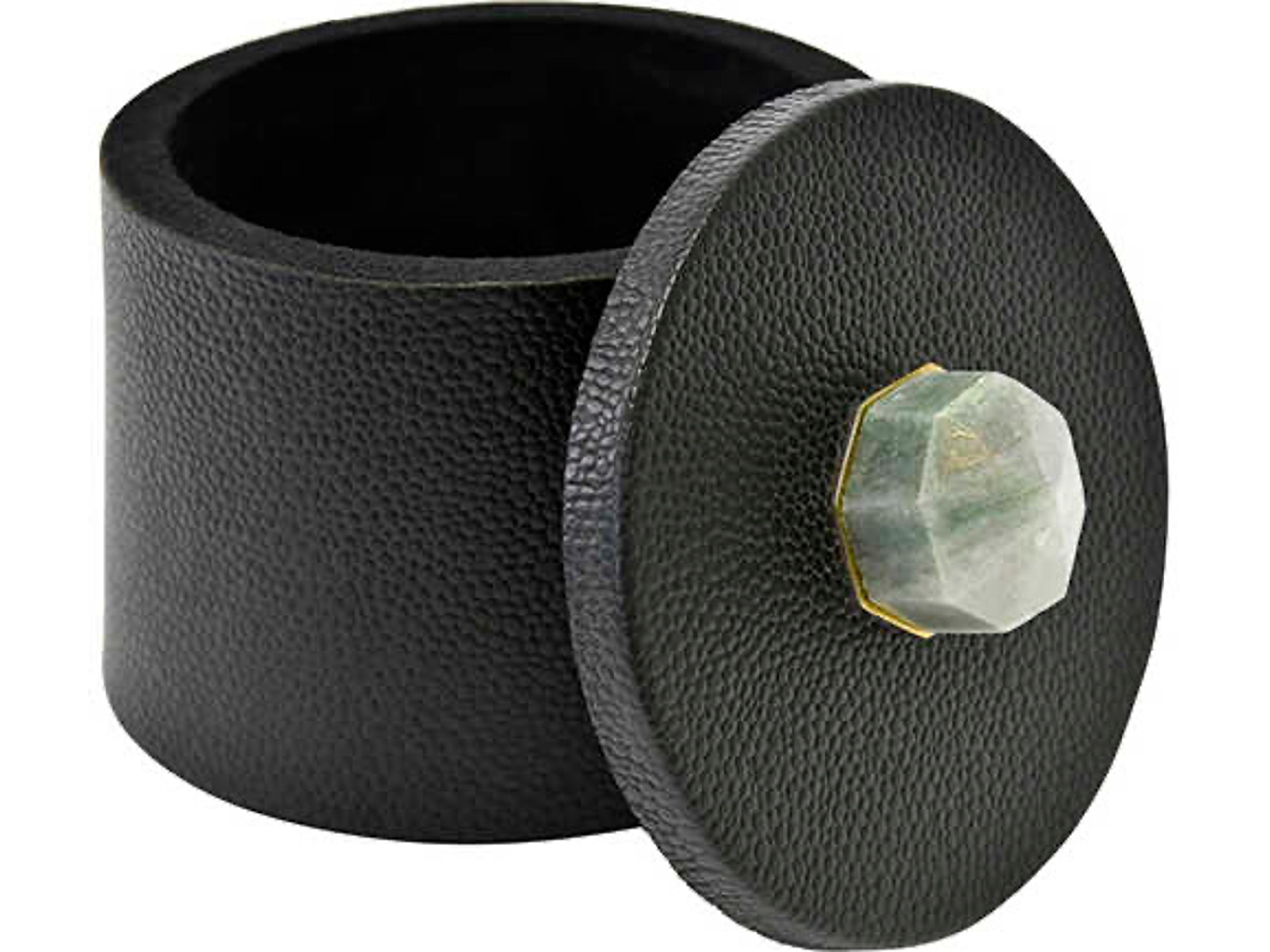 Worlds Away Marlene Black Storage Case