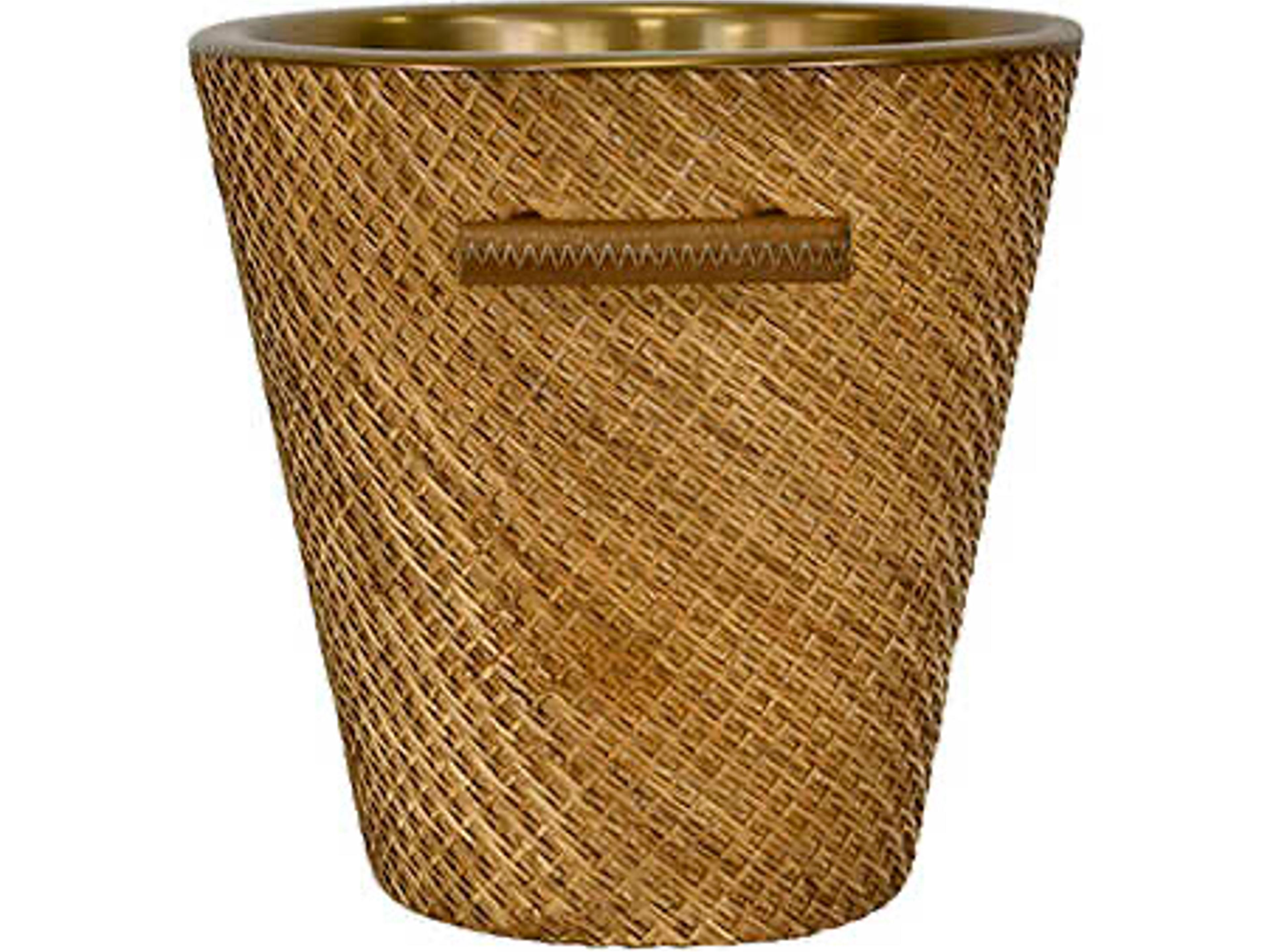 Worlds Away Max Brown Decorative Accent Wine Cooler