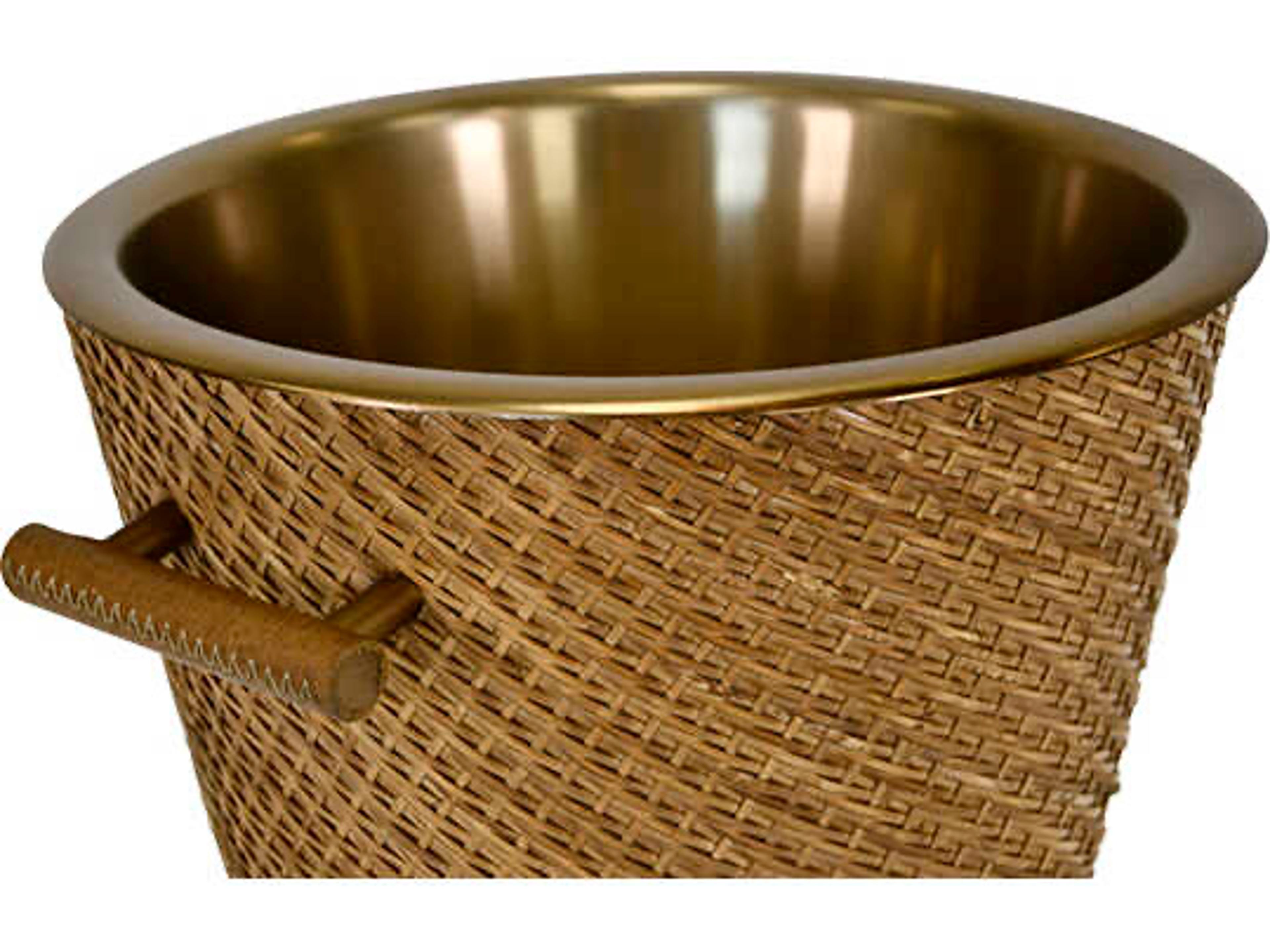 Worlds Away Max Brown Decorative Accent Wine Cooler