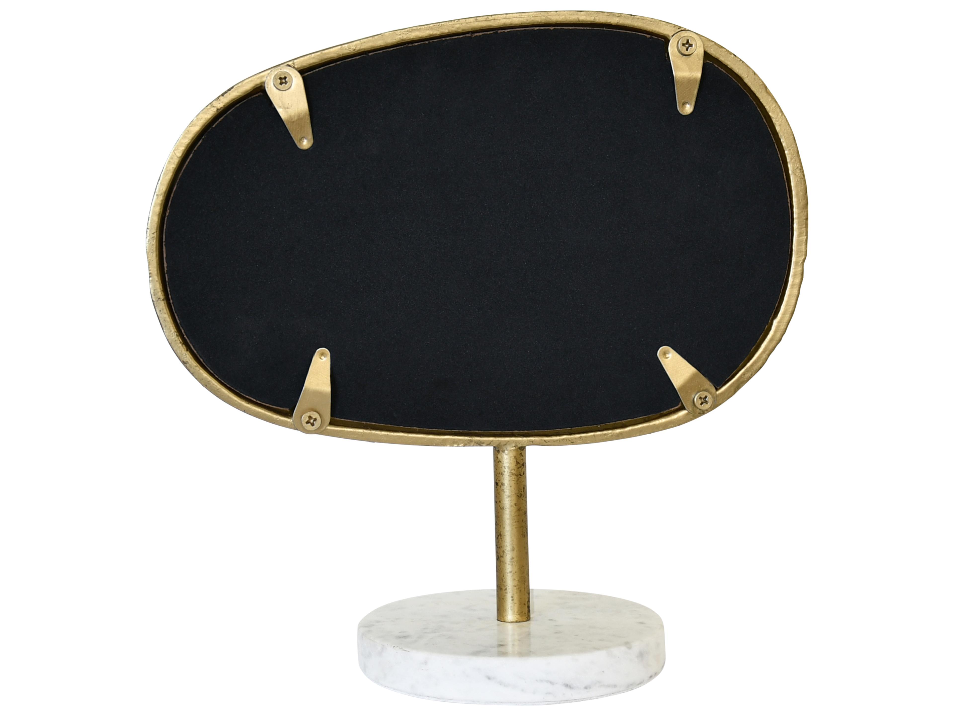 Worlds Away Iron Aged Gold Tabletop Mirror